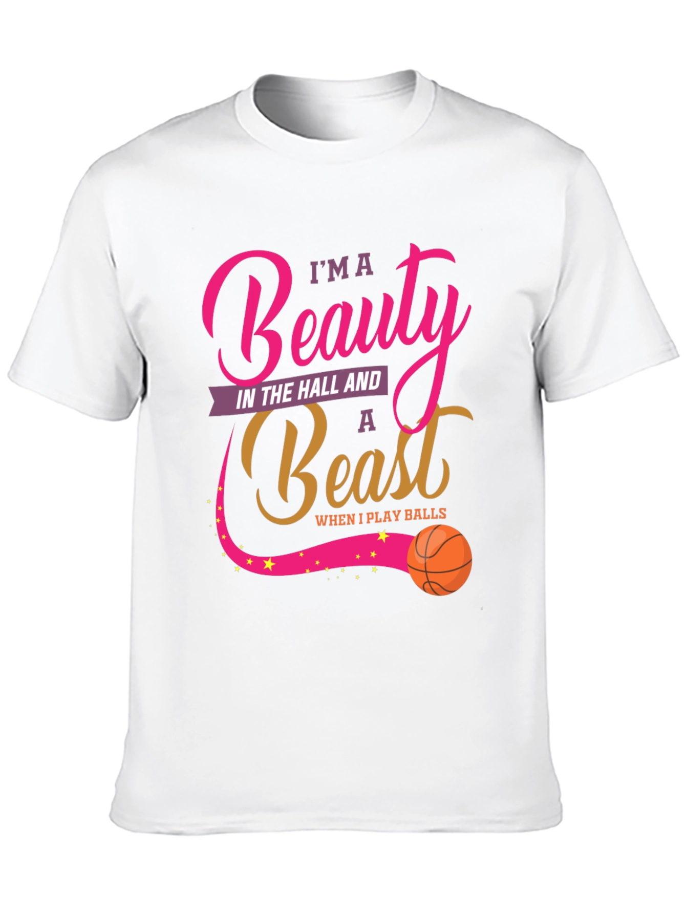 Beauty and Beast Basketball T-Shirt