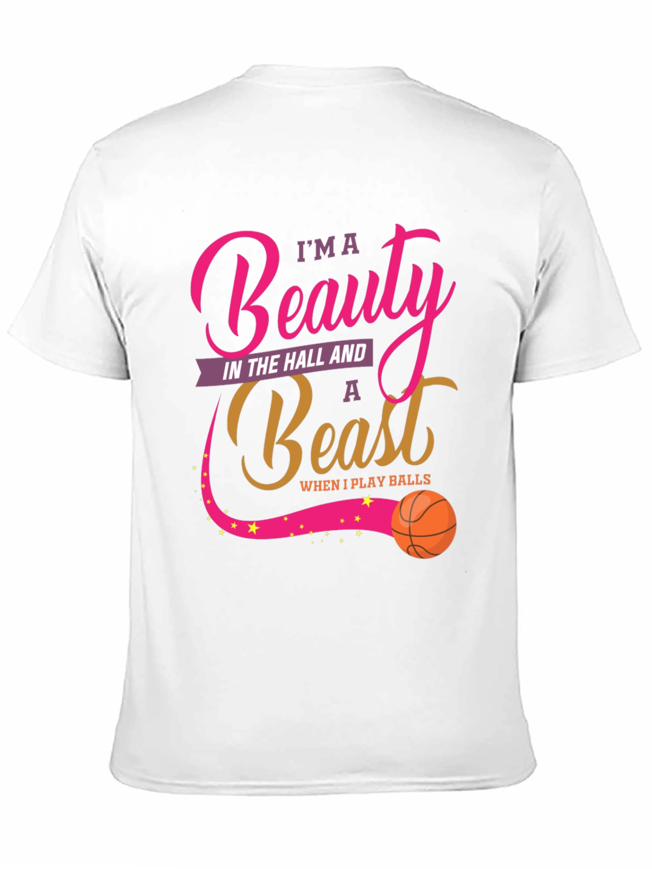 Beauty and Beast Basketball T-Shirt