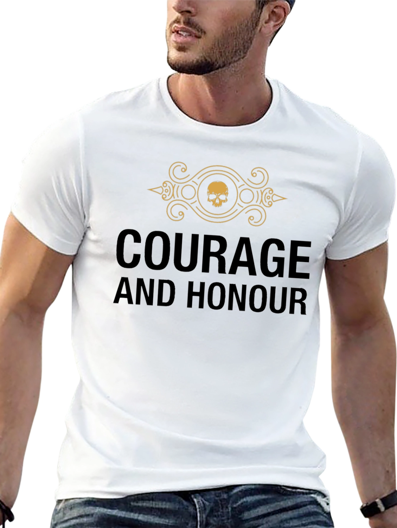 Courage and Honour Graphic Print T-Shirt