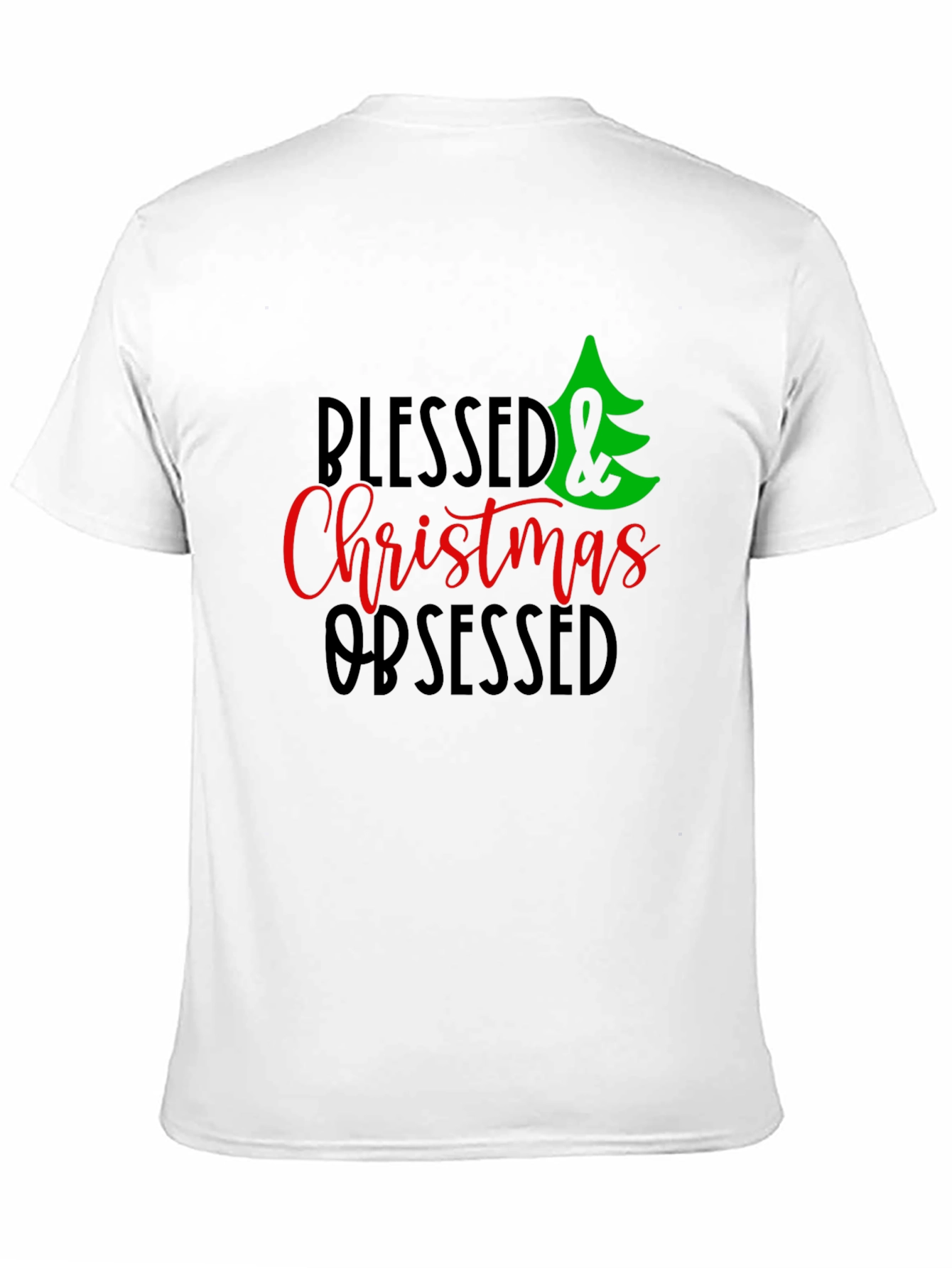 Blessed & Christmas Obsessed Graphic Tee