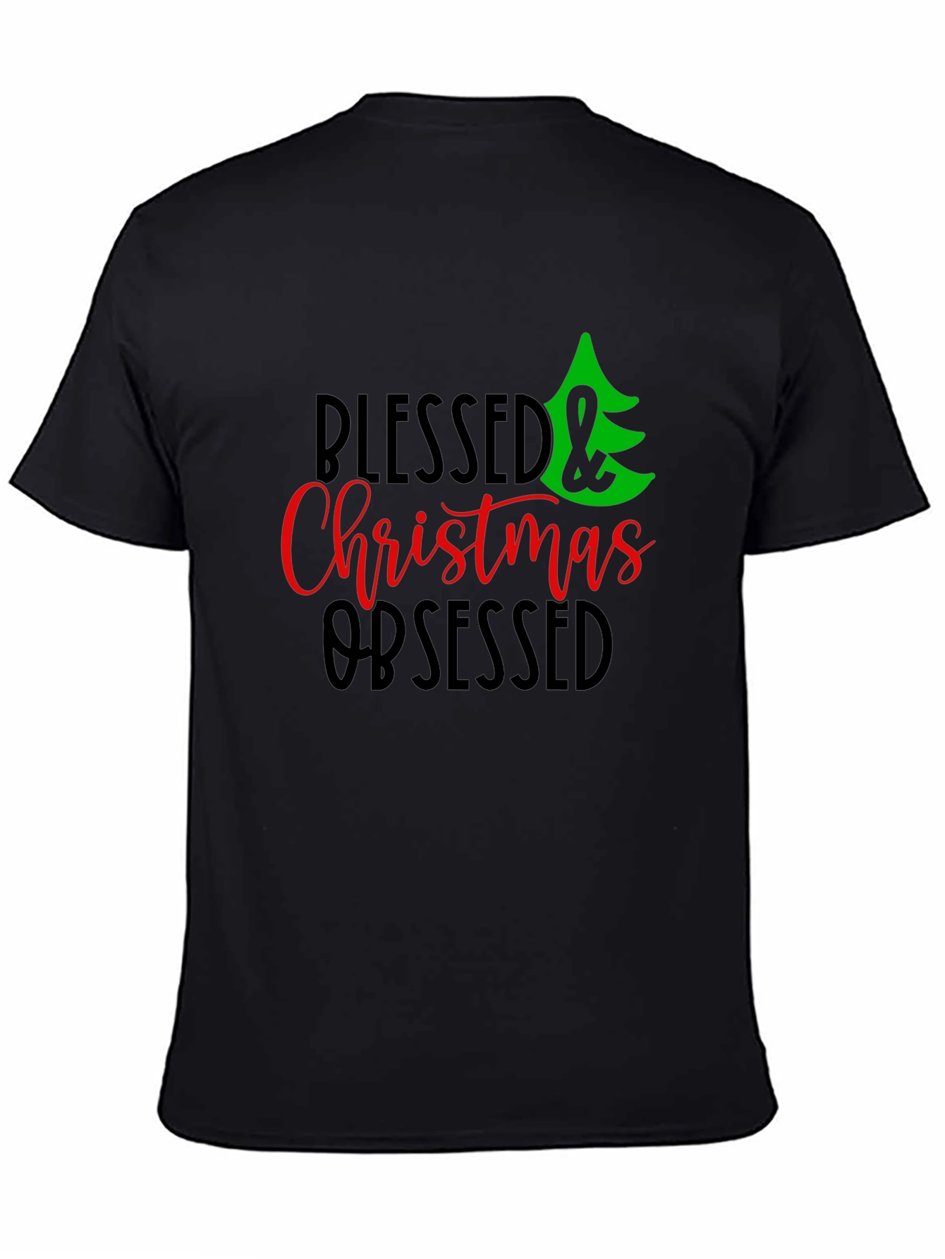 Blessed & Christmas Obsessed Graphic Tee