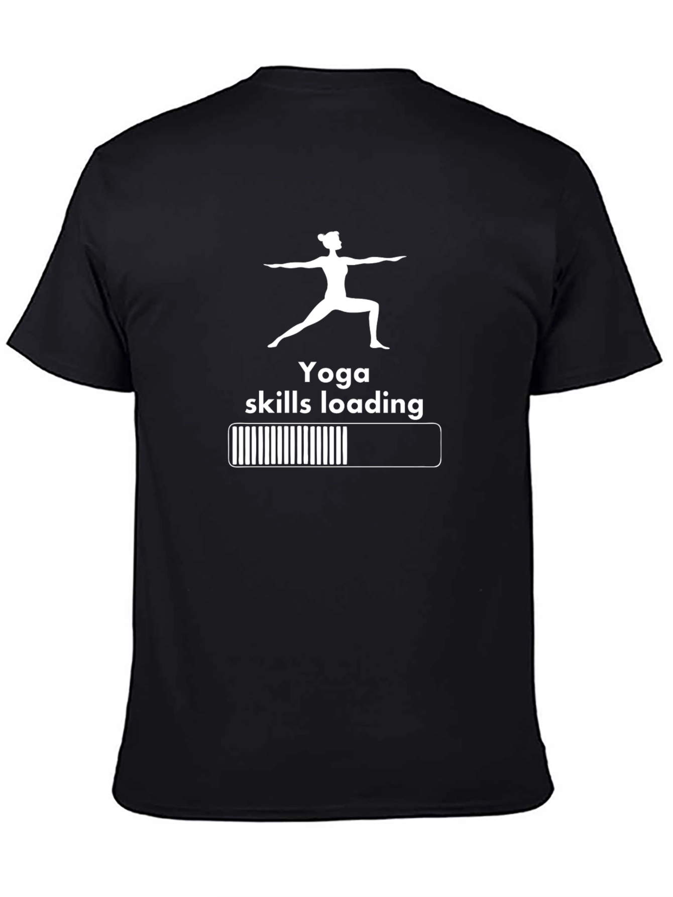 Yoga Skills Loading Black Graphic T-Shirt