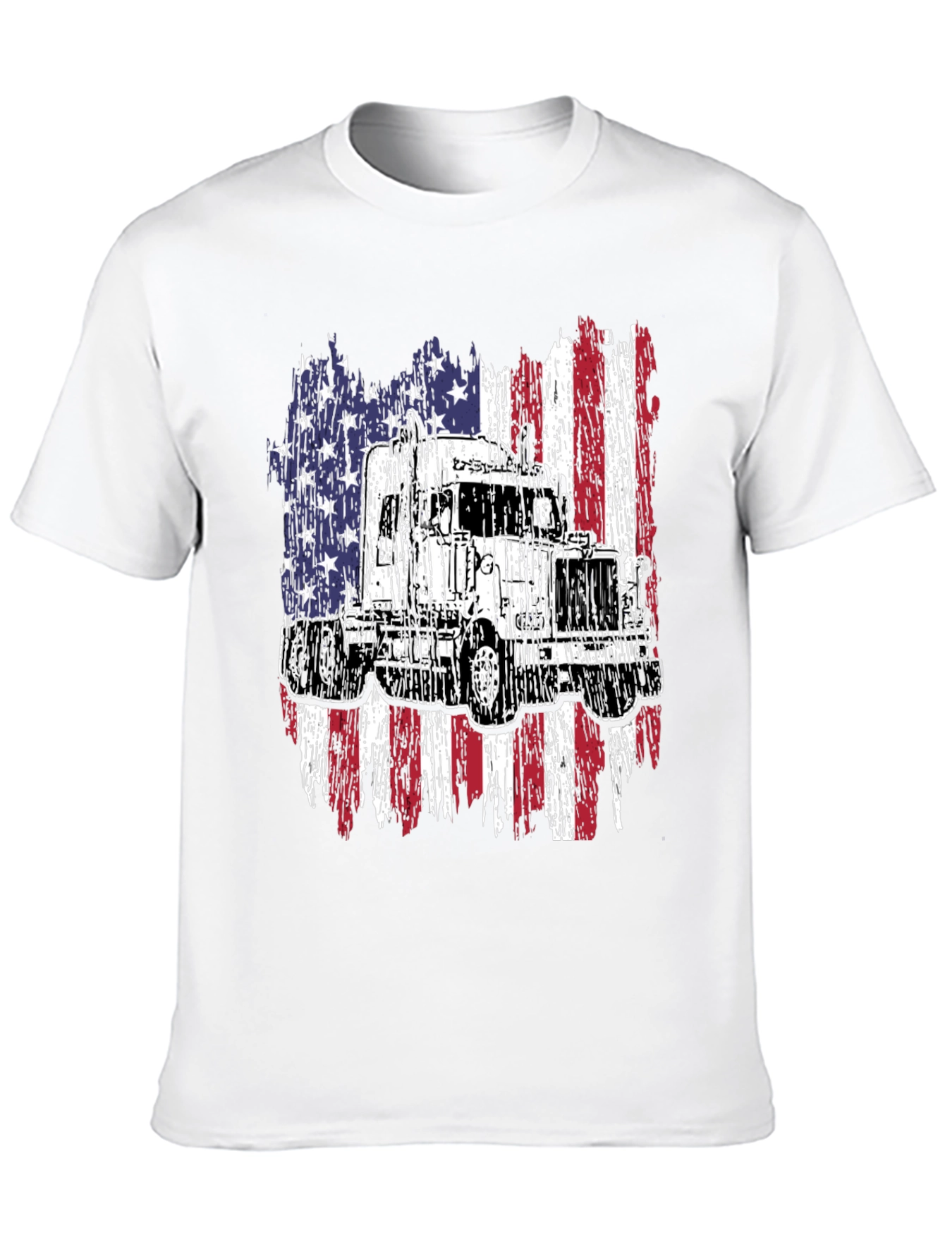 Truck American Flag Graphic Tee