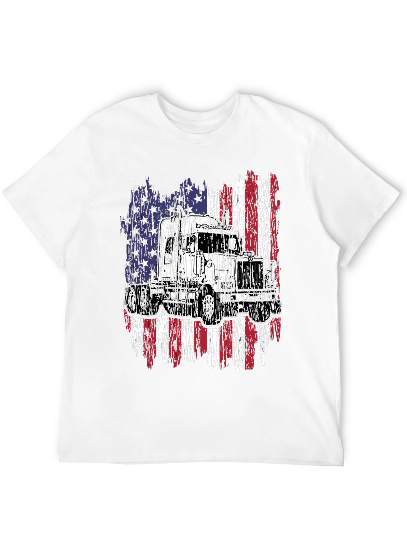 Truck American Flag Graphic Tee
