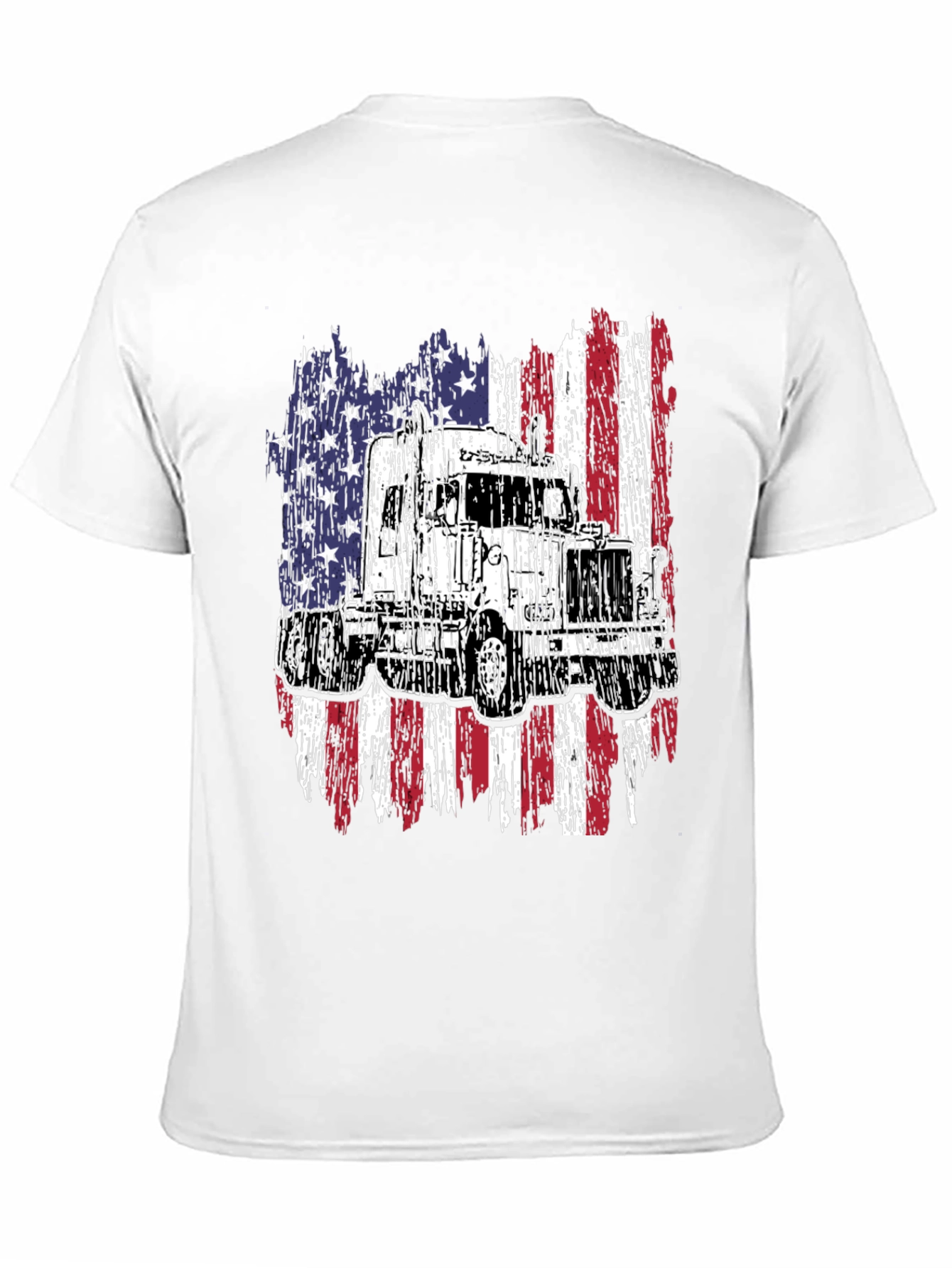 Truck American Flag Graphic Tee