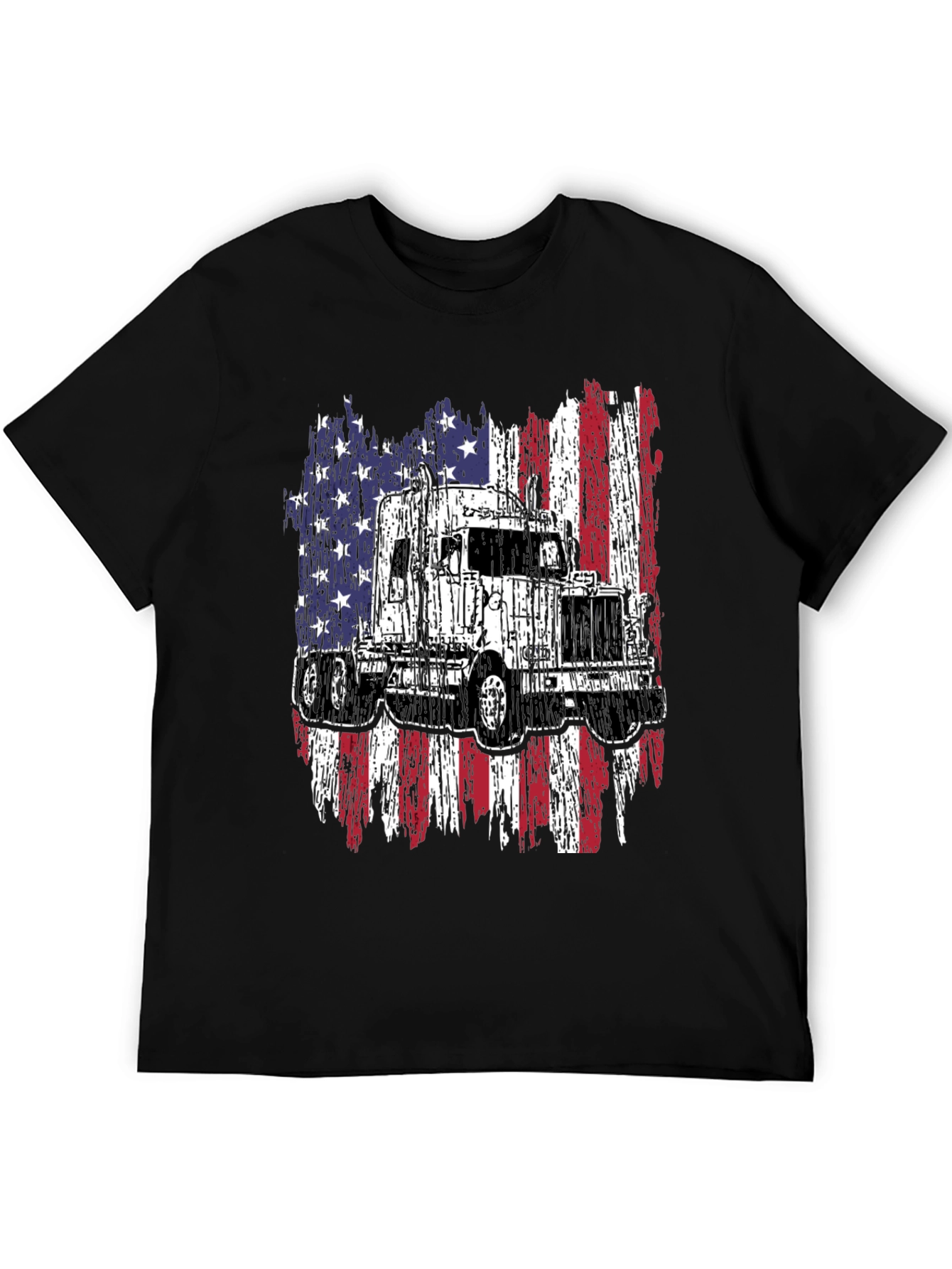 Truck American Flag Graphic Tee