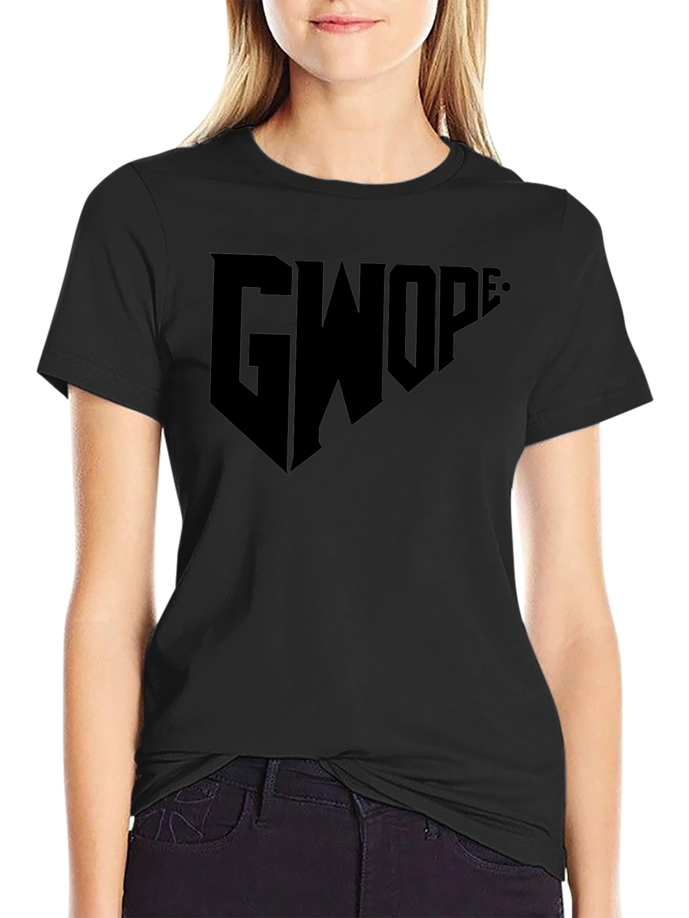 GWOP Black Graphic Tee - Modern Streetwear Style