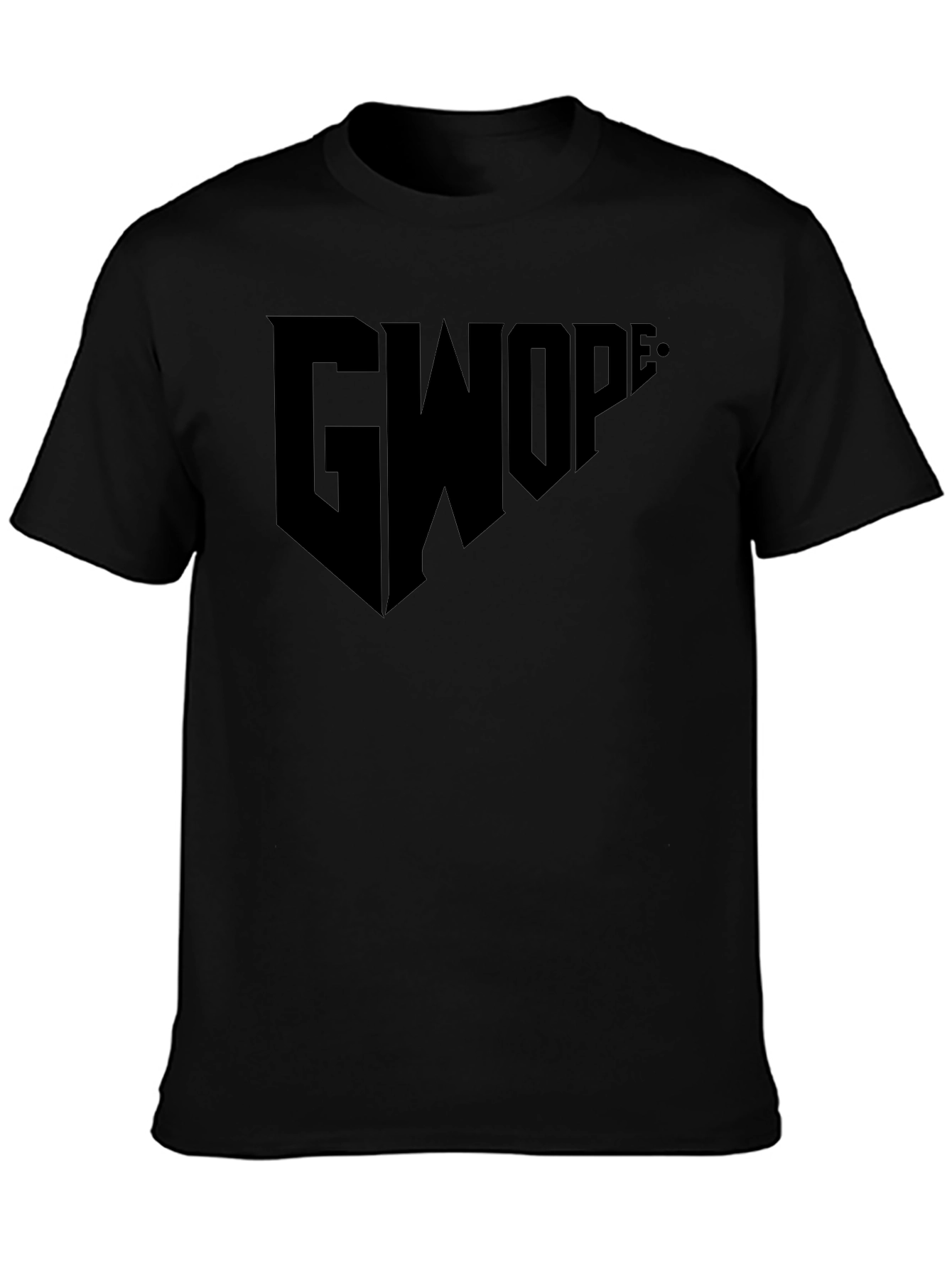 GWOP Black Graphic Tee - Modern Streetwear Style