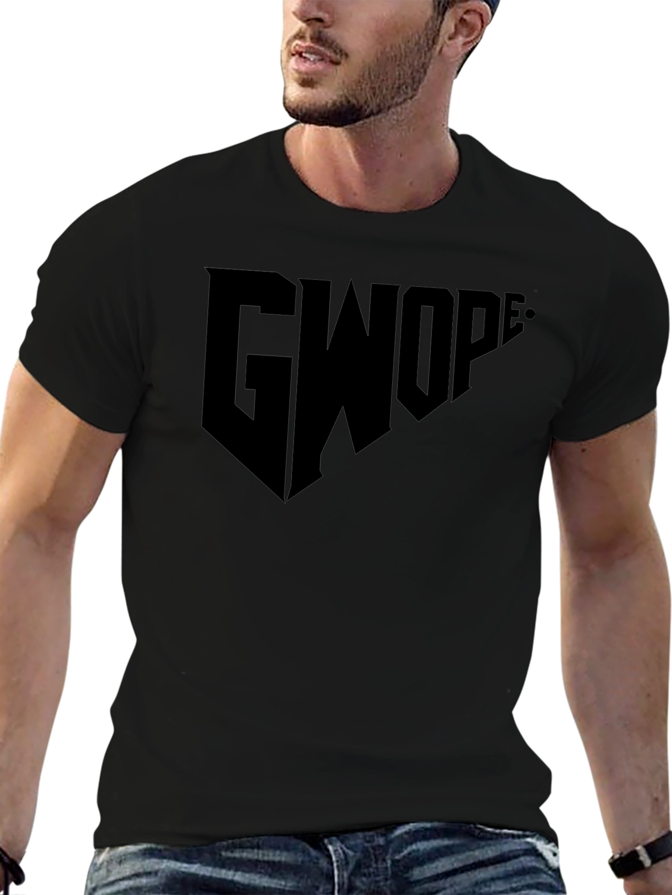 GWOP Black Graphic Tee - Modern Streetwear Style