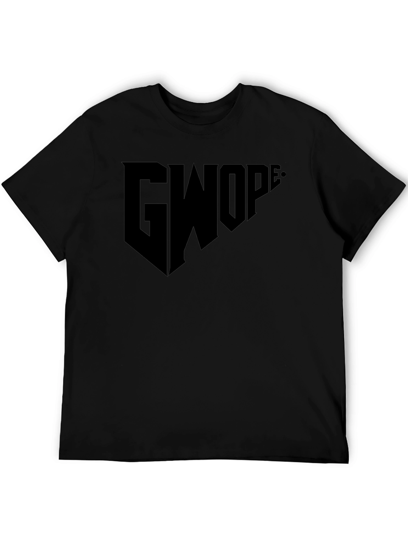 GWOP Black Graphic Tee - Modern Streetwear Style
