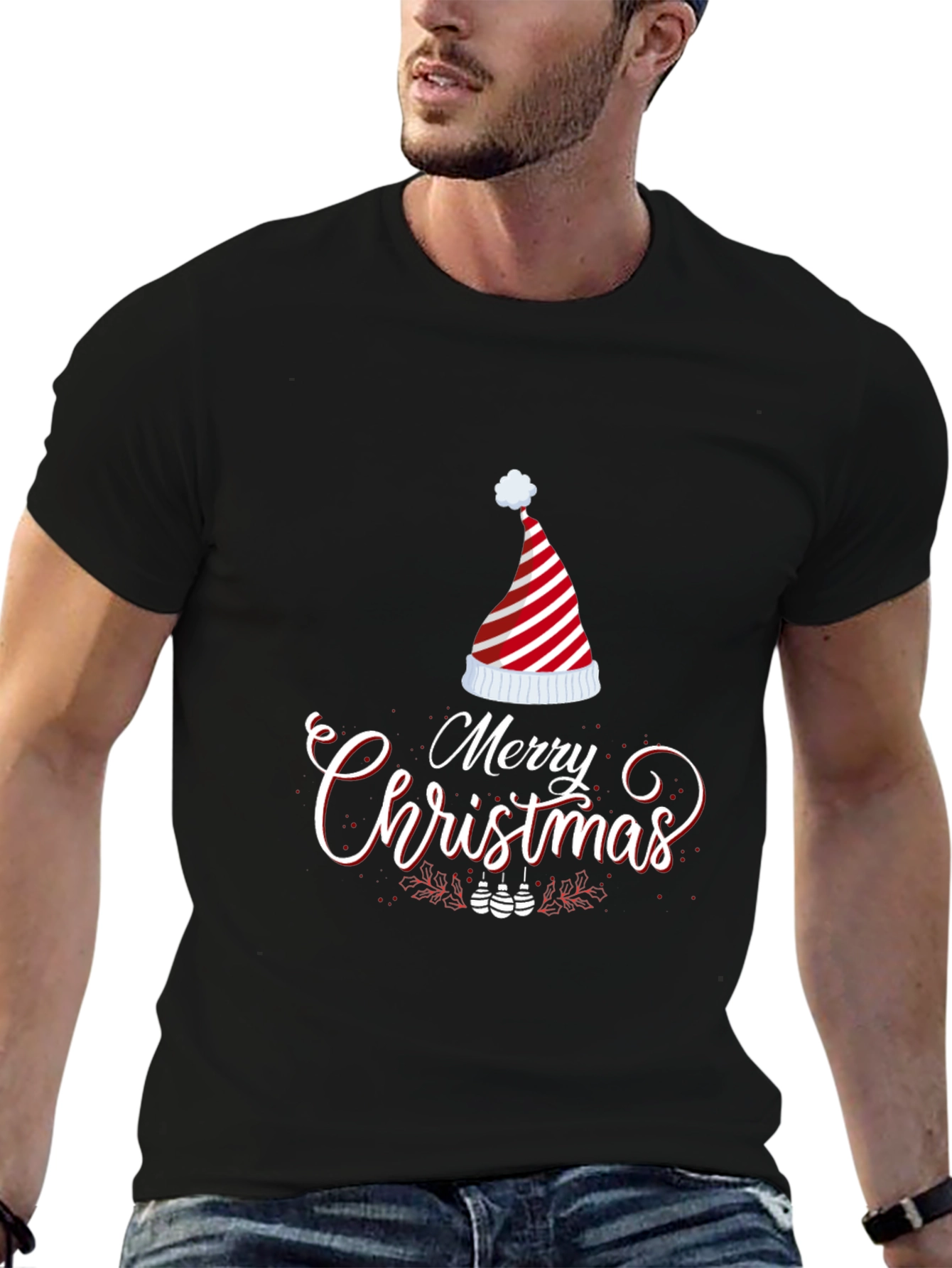 Merry Christmas Holiday Graphic Tee Shirt