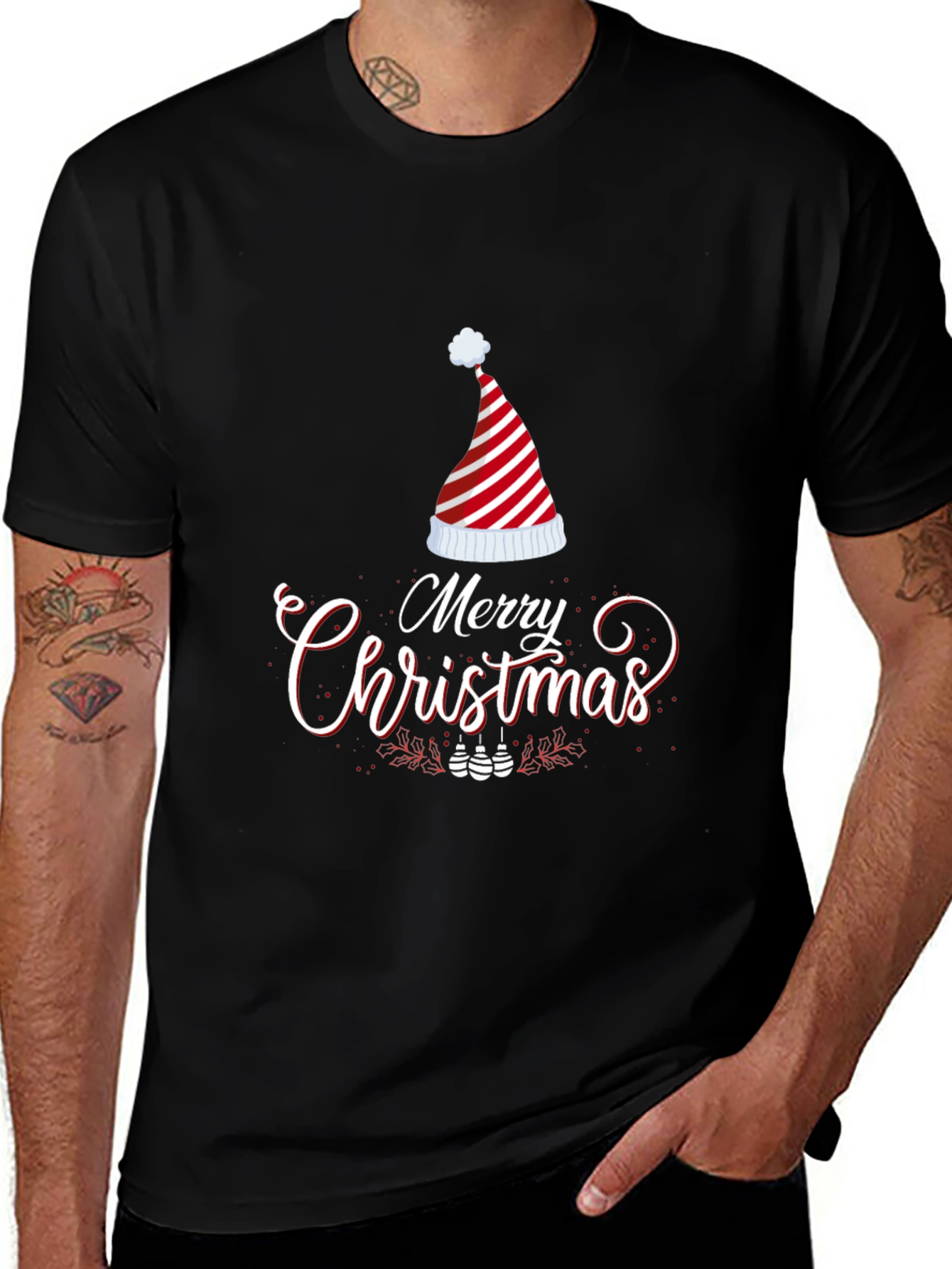 Merry Christmas Holiday Graphic Tee Shirt