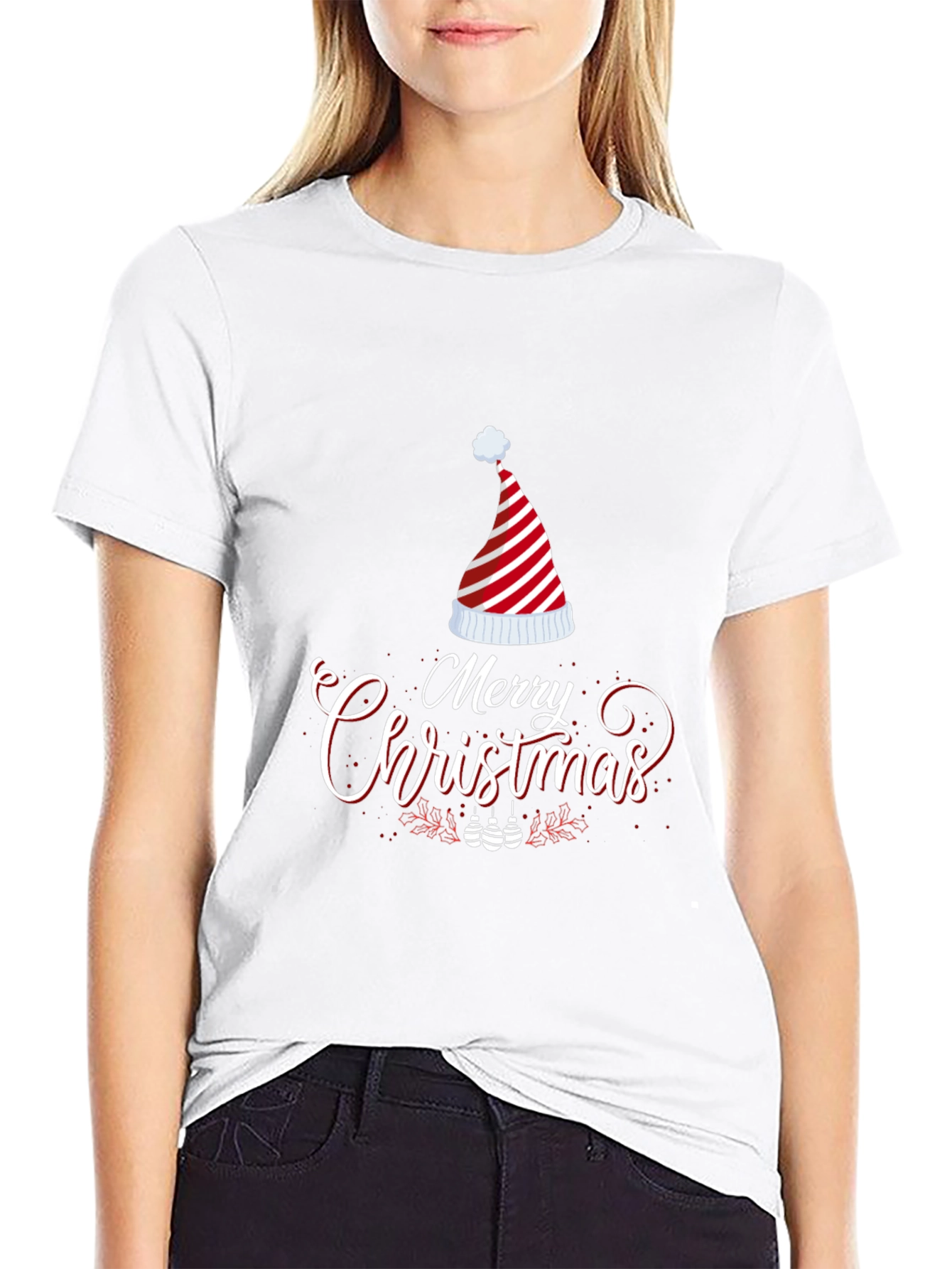 Merry Christmas Holiday Graphic Tee Shirt
