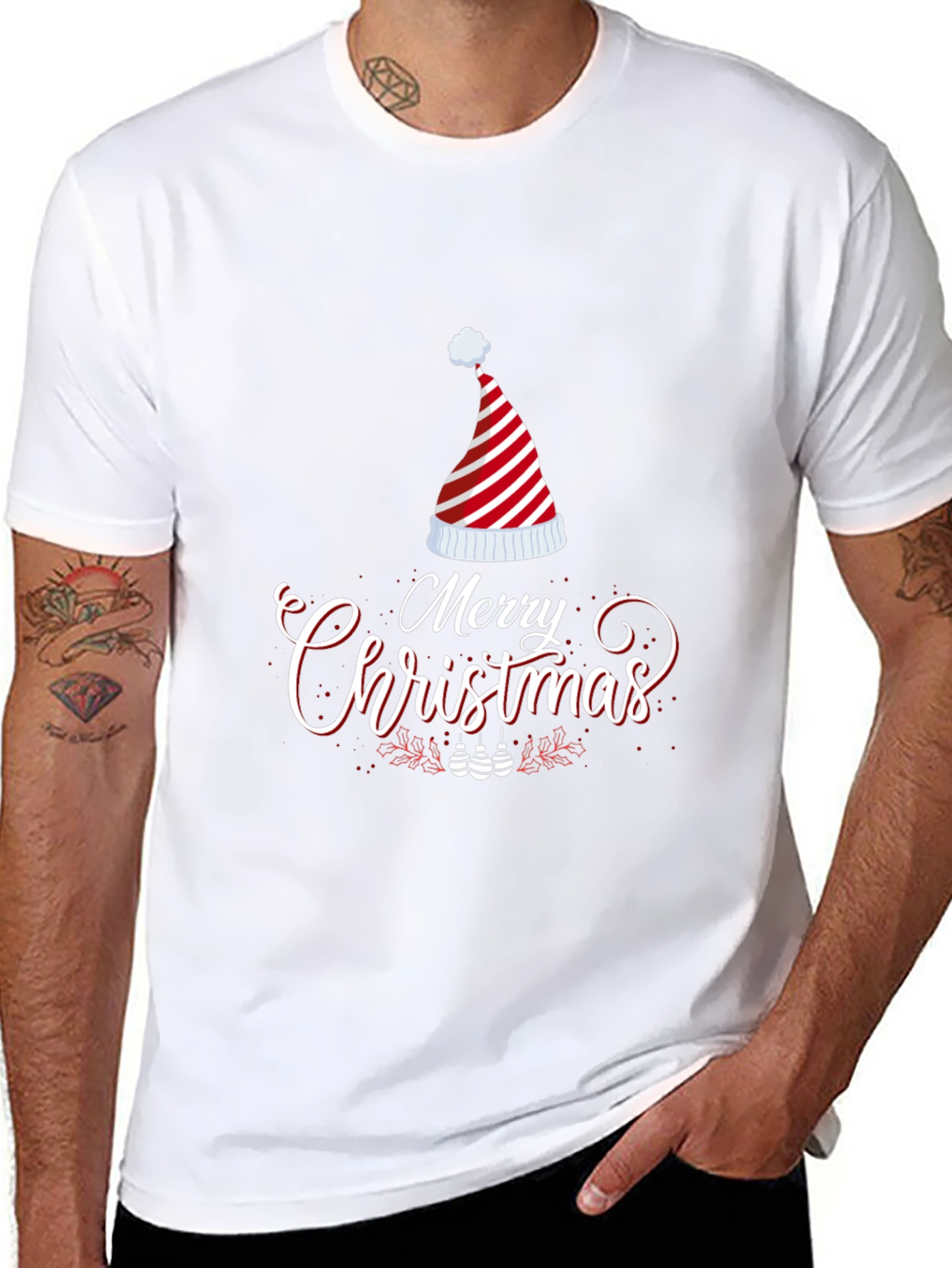 Merry Christmas Holiday Graphic Tee Shirt