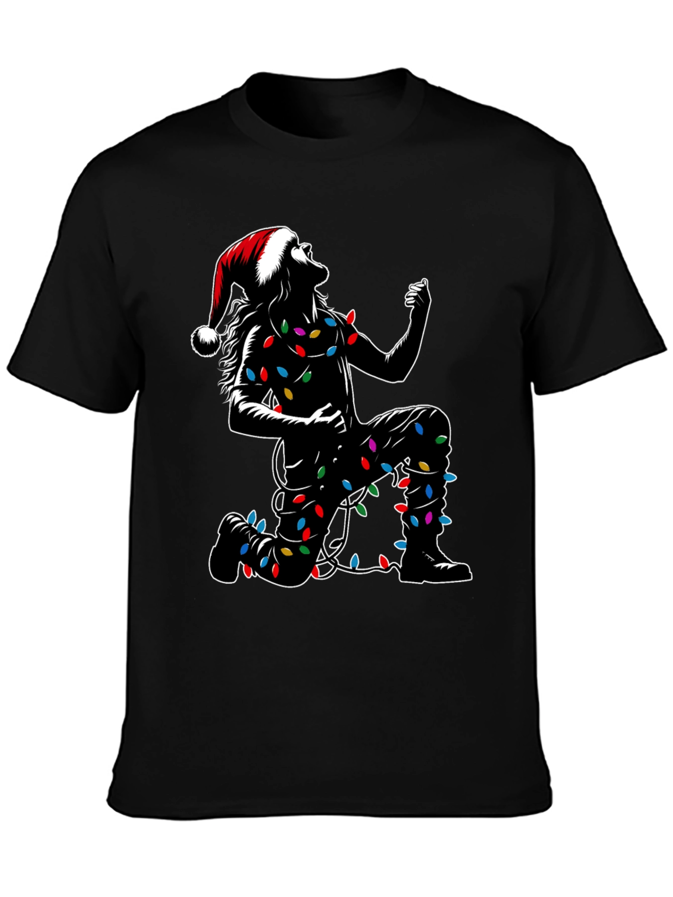 Rockin Christmas Lights Graphic Tee