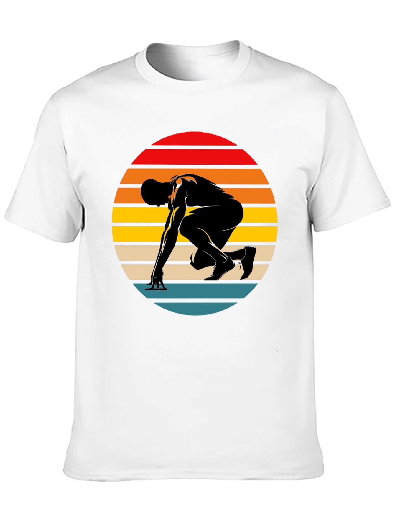 Retro Runner Graphic Tee - Black