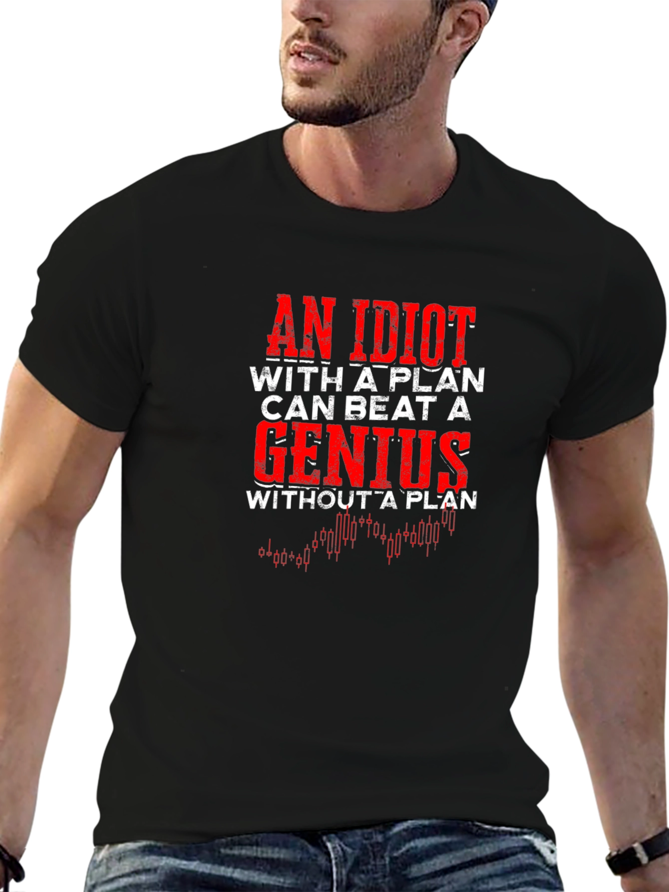 Plan Beats Genius Graphic T-Shirt