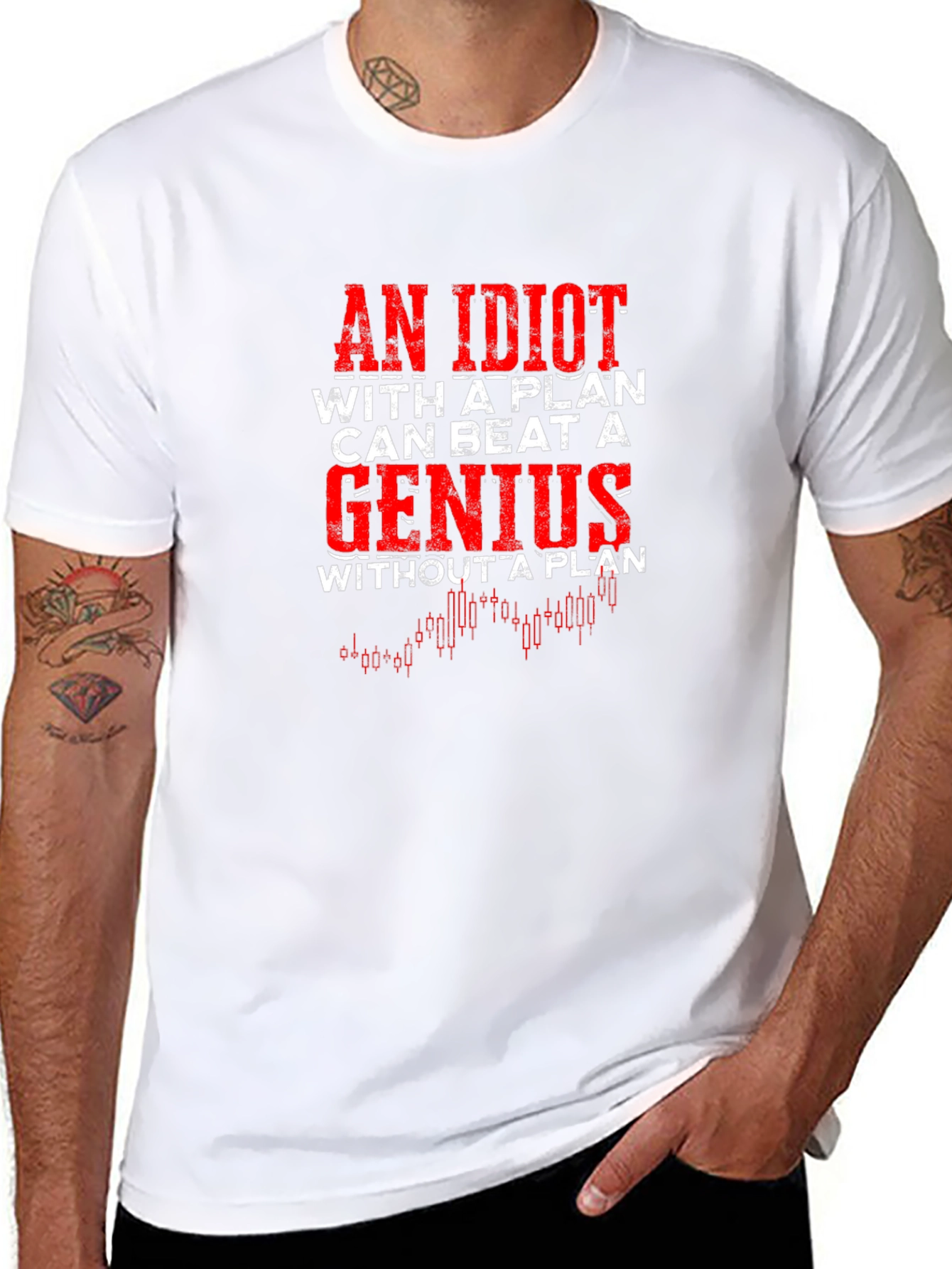 Plan Beats Genius Graphic T-Shirt