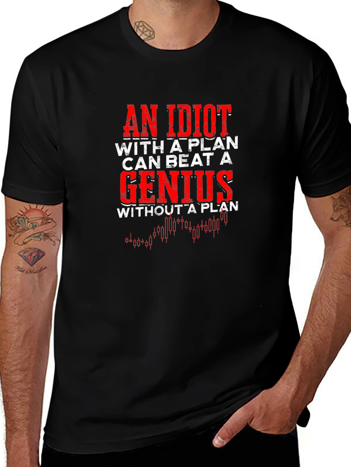 Plan Beats Genius Graphic T-Shirt