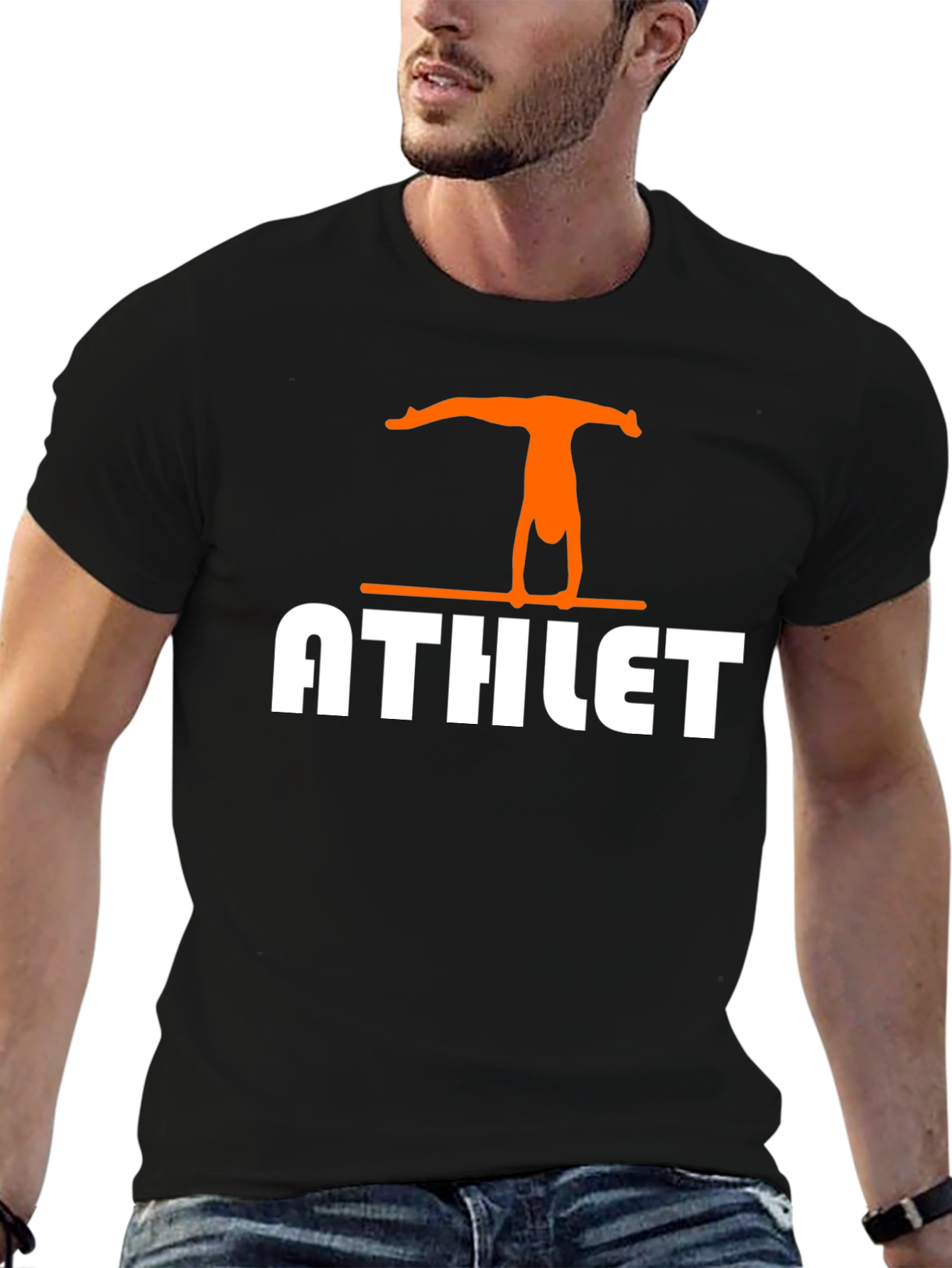 Athlete Handstand Graphic T-Shirt - Gymnast Tee