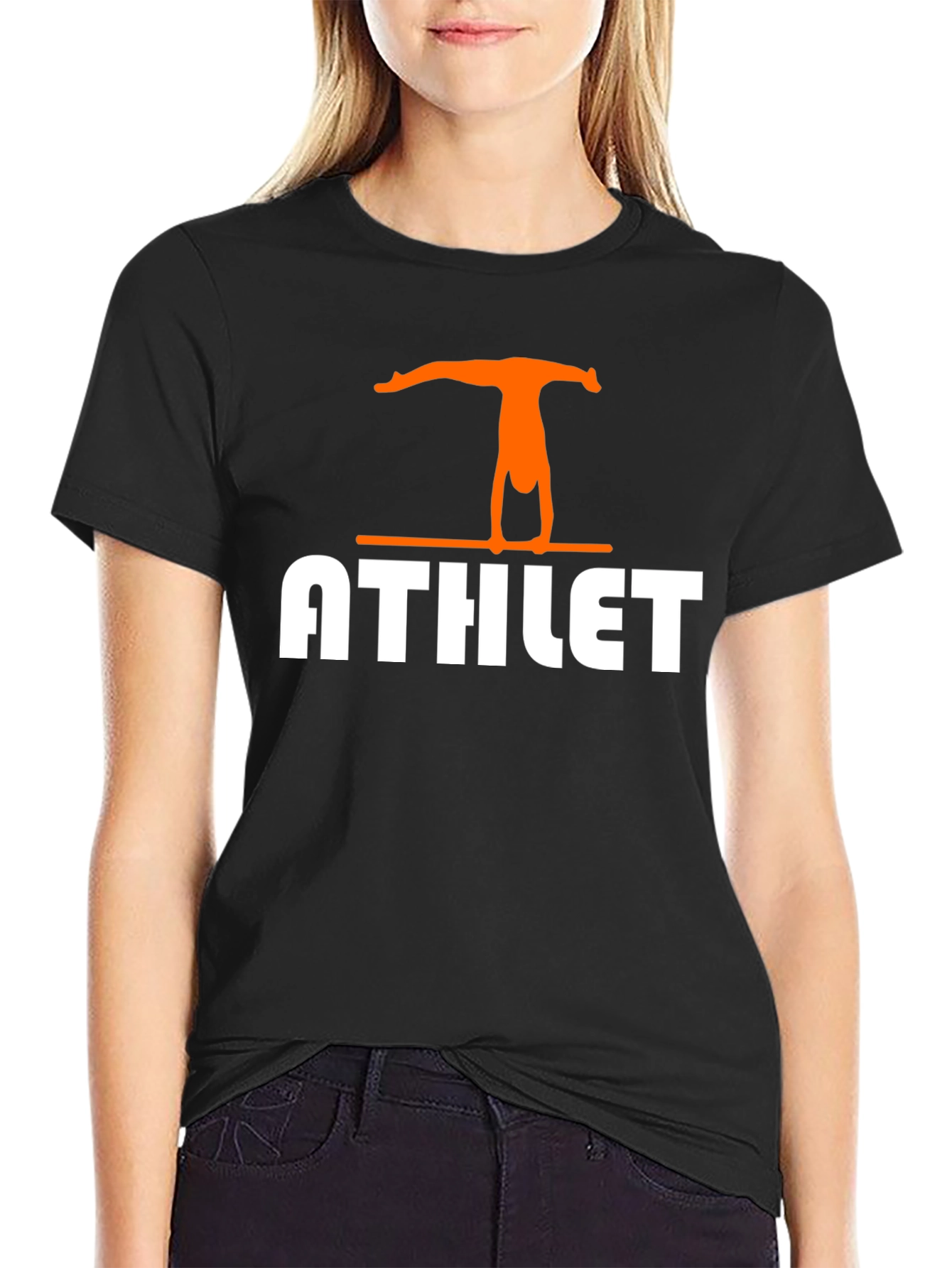 Athlete Handstand Graphic T-Shirt - Gymnast Tee