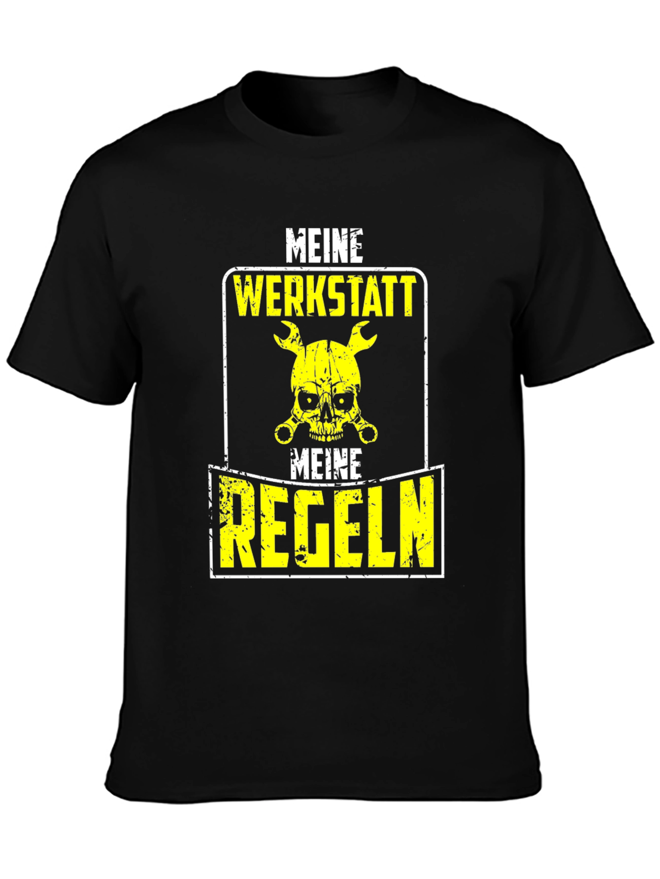 Meine Werkstatt Meine Regeln T-Shirt - Black