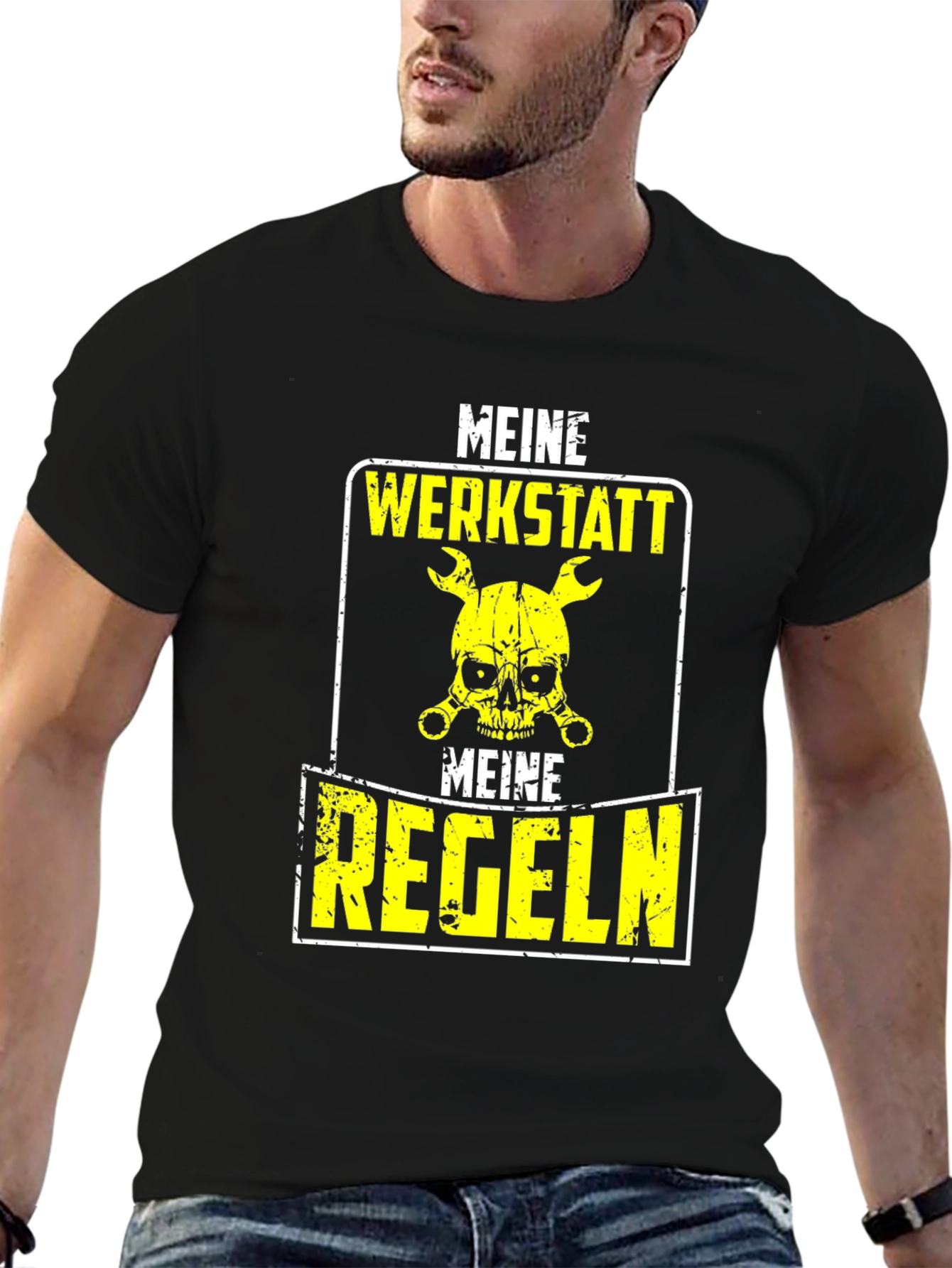 Meine Werkstatt Meine Regeln T-Shirt - Black