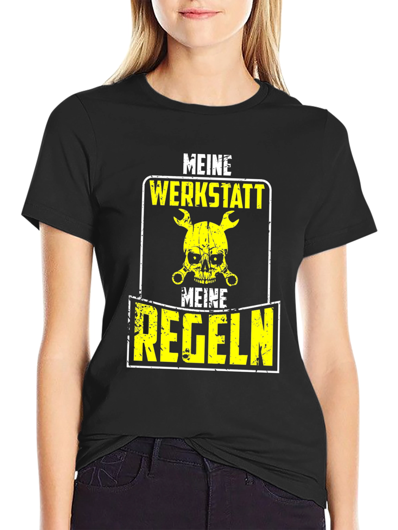 Meine Werkstatt Meine Regeln T-Shirt - Black