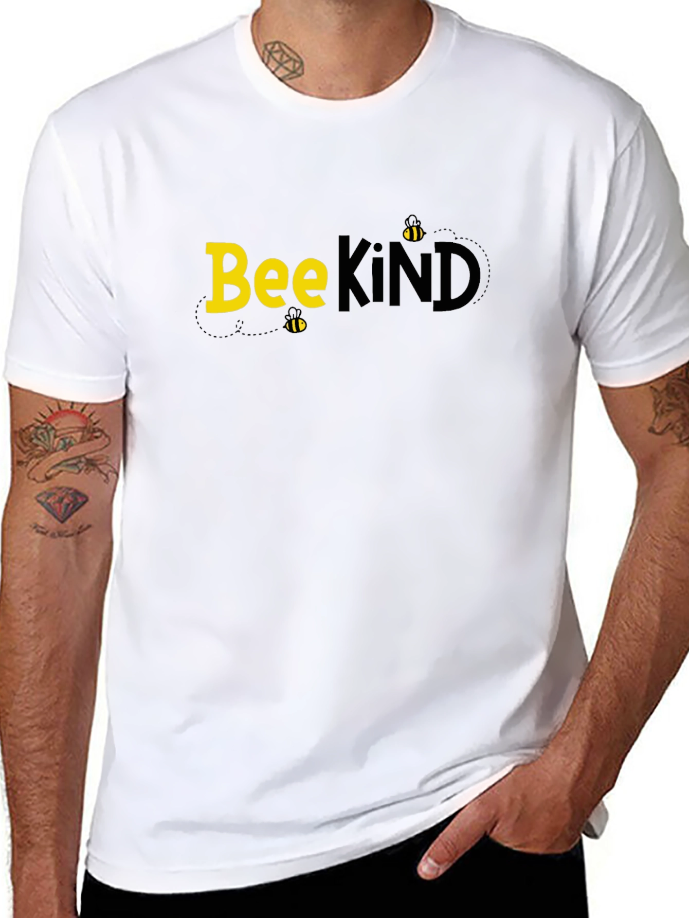 Bee Kind Black T-Shirt - Inspiring Graphic Tee
