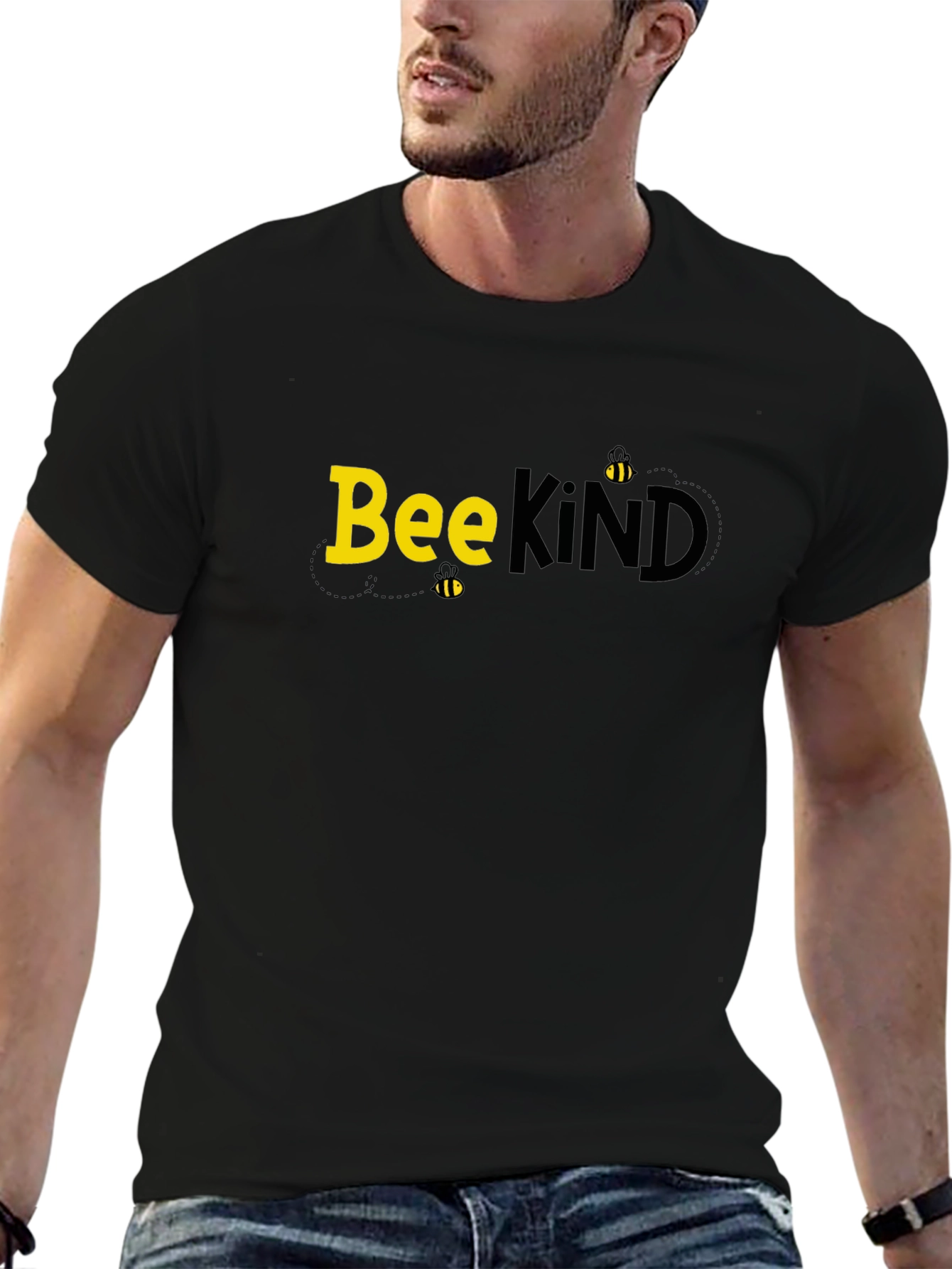 Bee Kind Black T-Shirt - Inspiring Graphic Tee