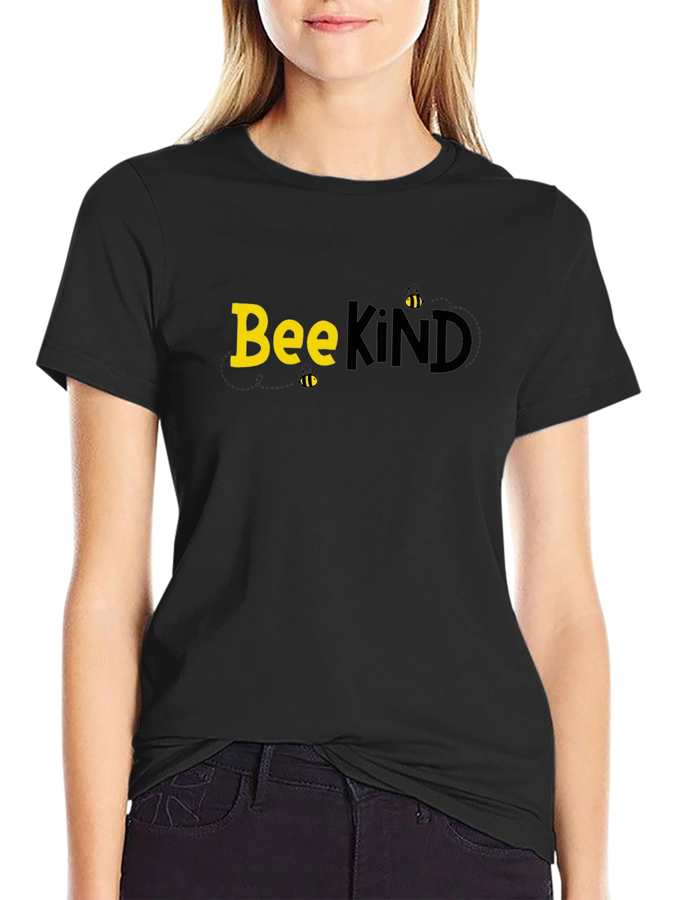 Bee Kind Black T-Shirt - Inspiring Graphic Tee