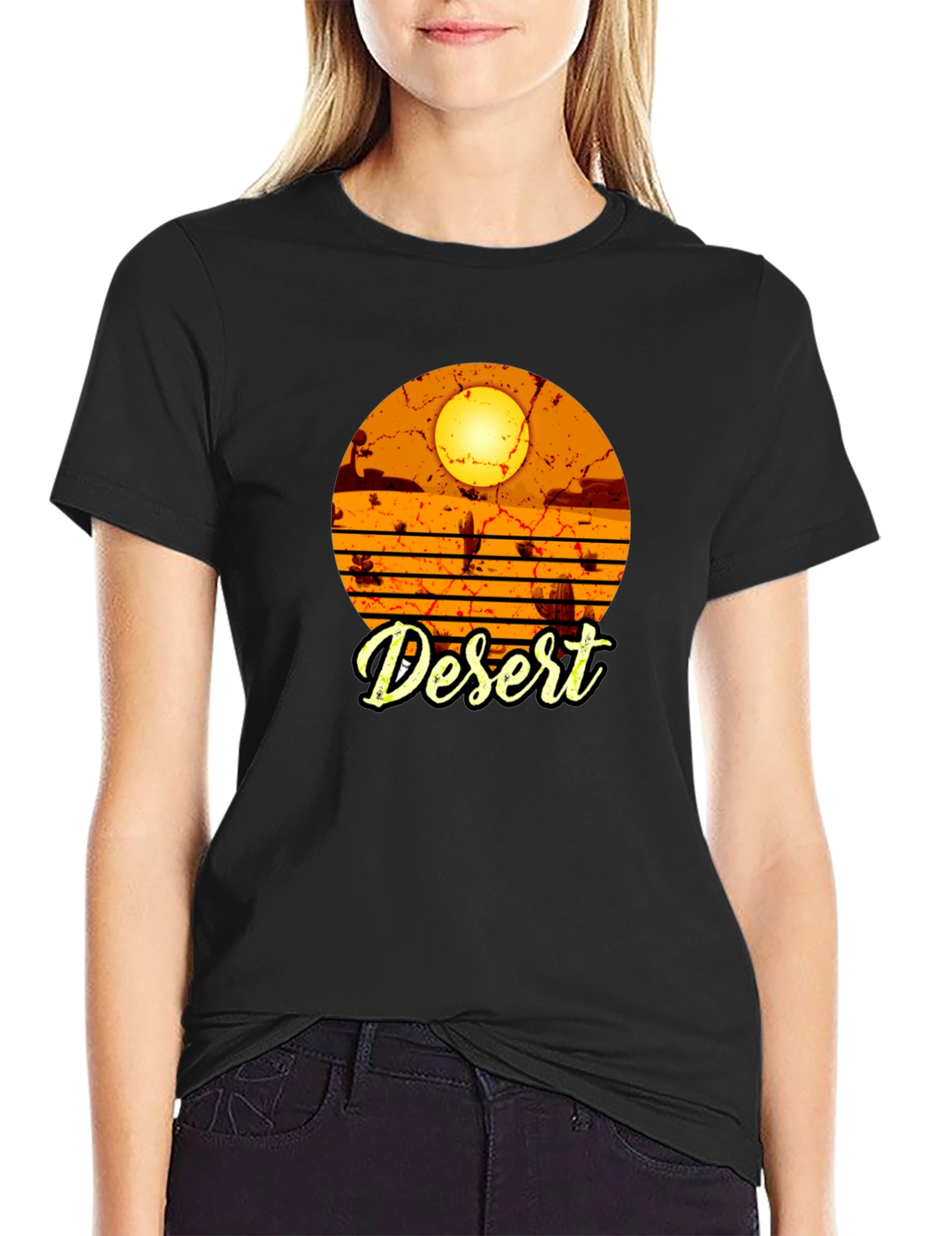 Desert Graphic Black T-Shirt