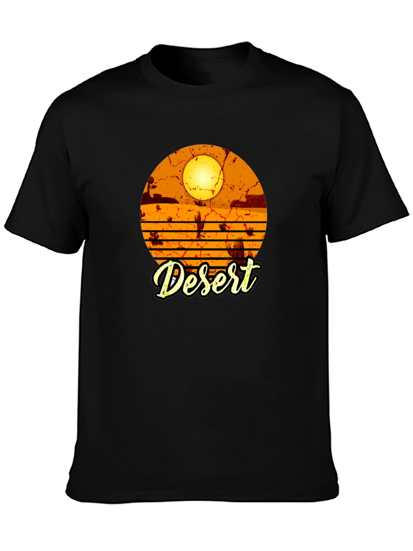 Desert Graphic Black T-Shirt