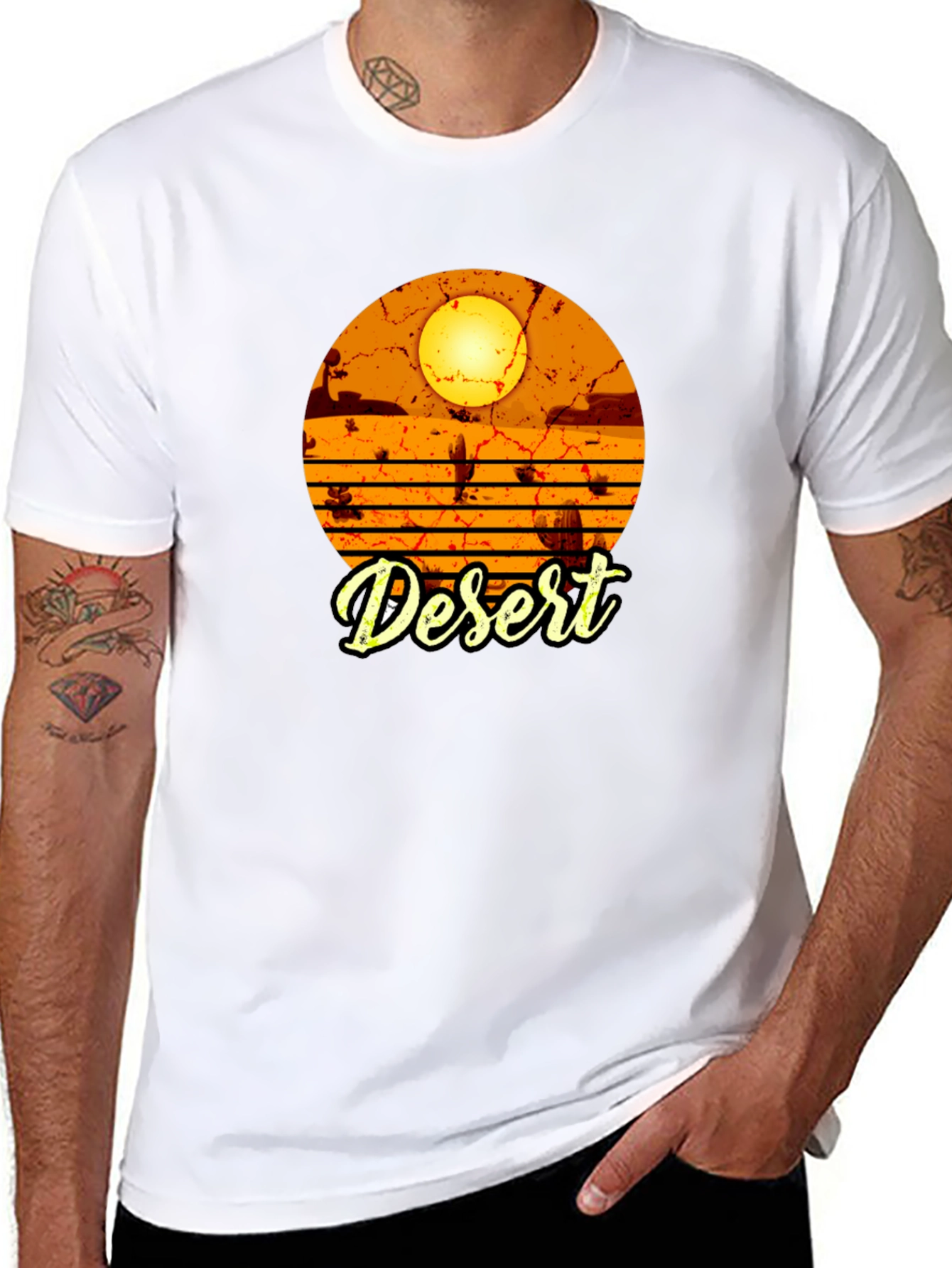 Desert Graphic Black T-Shirt