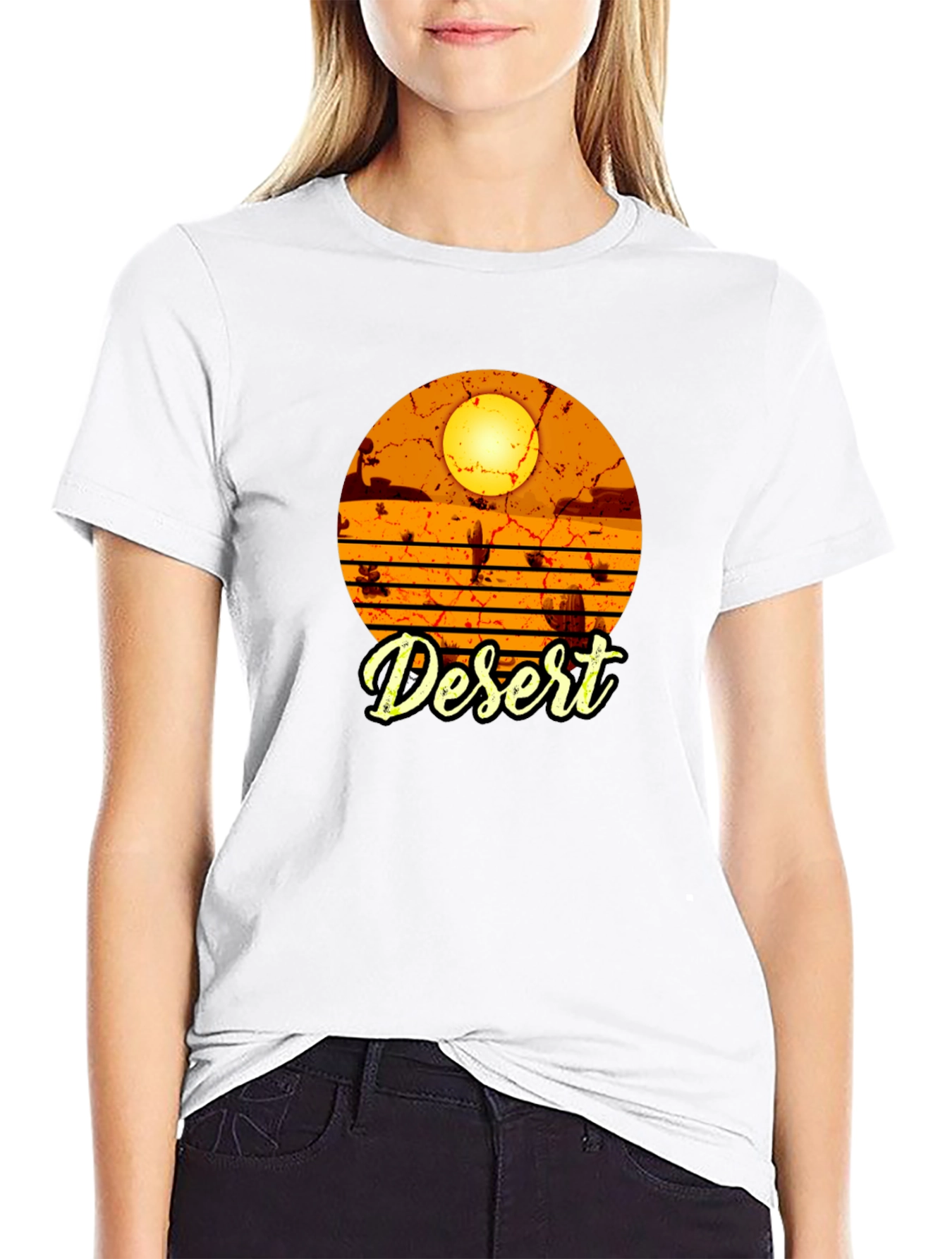 Desert Graphic Black T-Shirt
