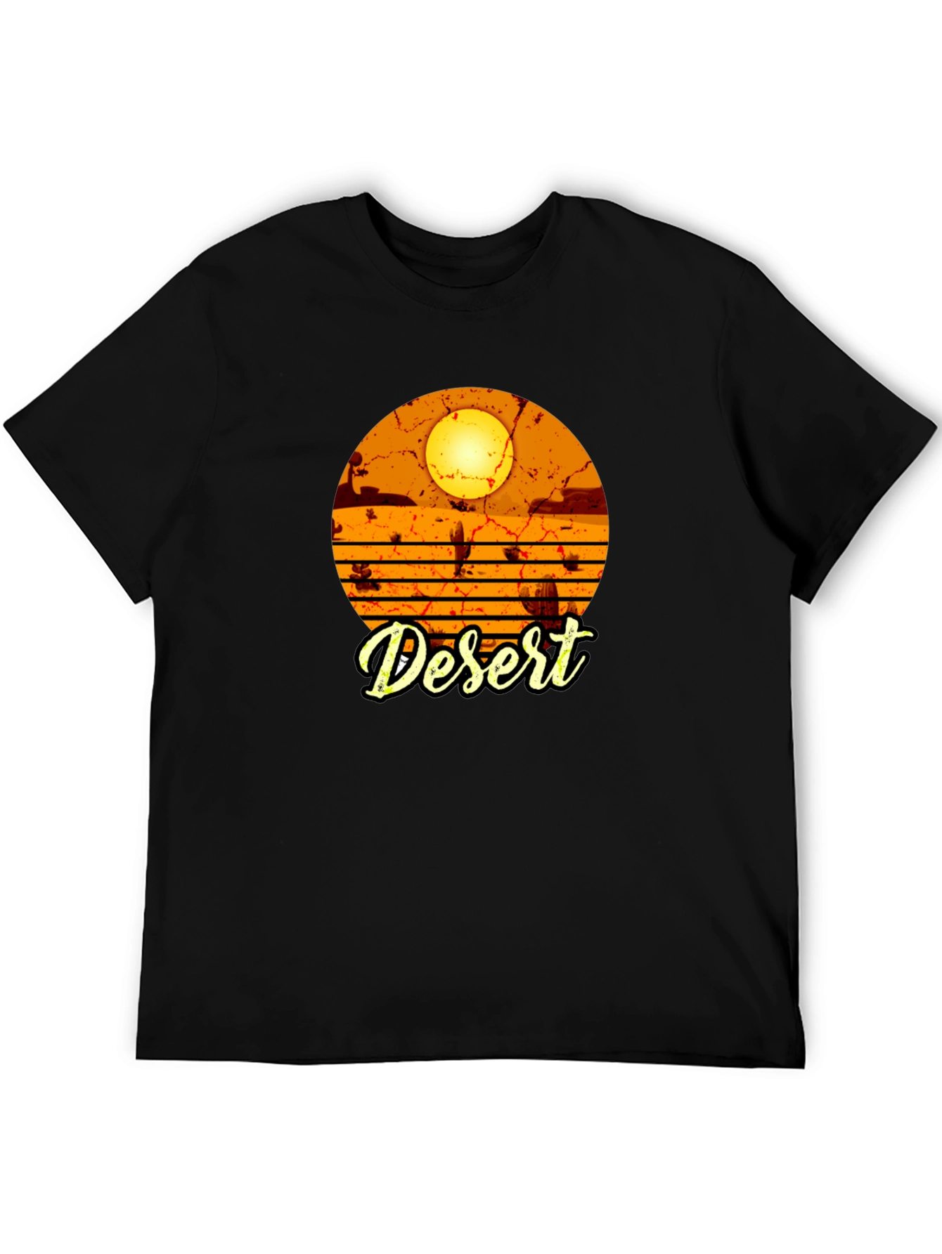 Desert Graphic Black T-Shirt
