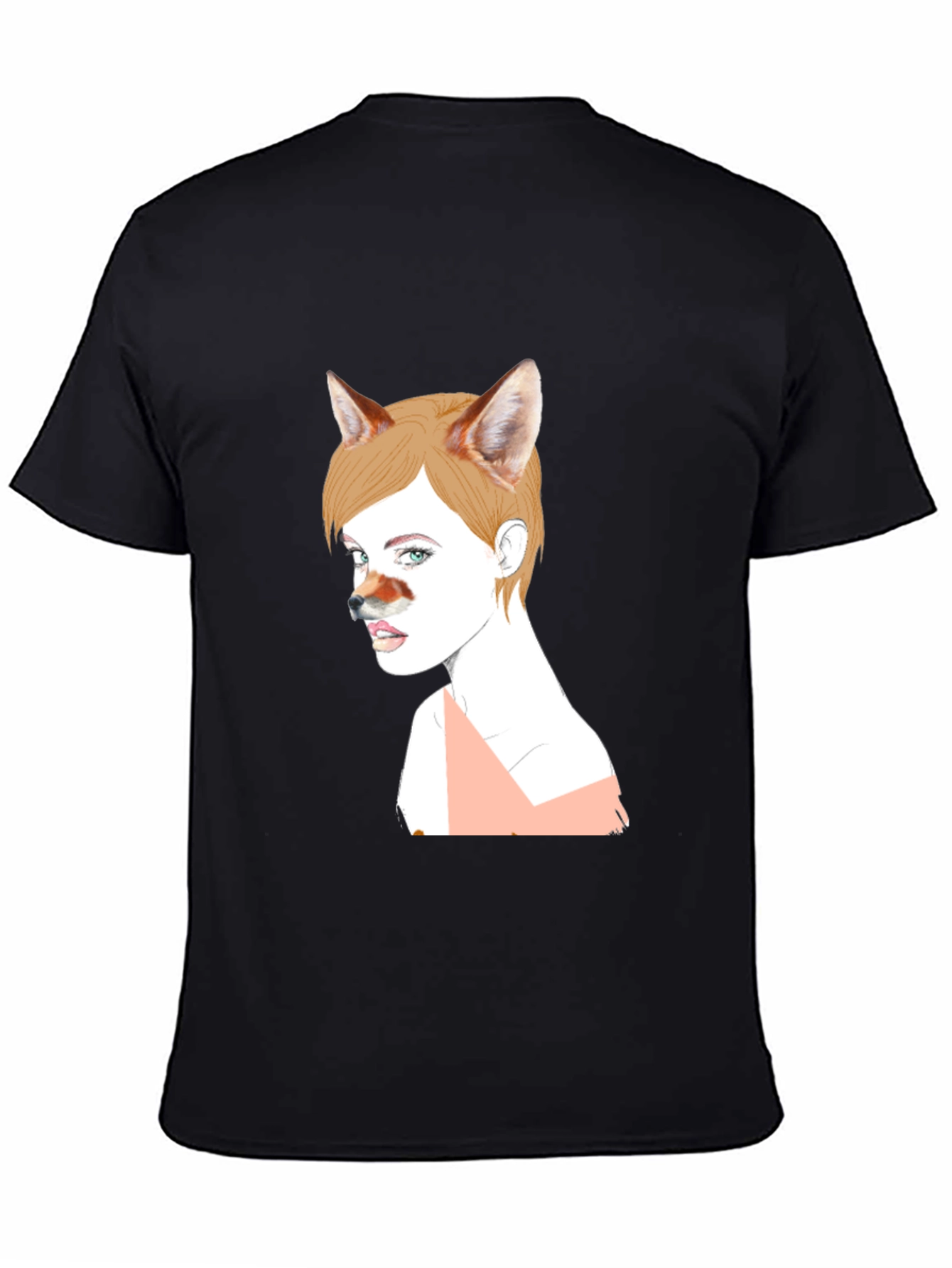 Unique Fox Girl Graphic T-Shirt