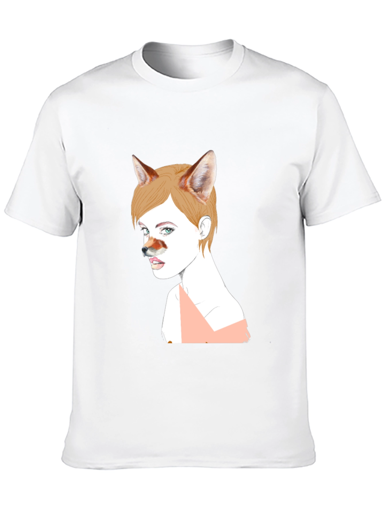 Unique Fox Girl Graphic T-Shirt