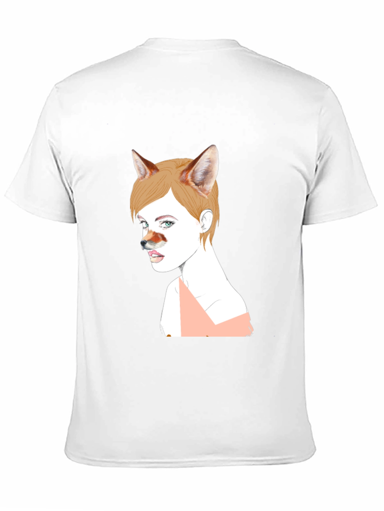 Unique Fox Girl Graphic T-Shirt
