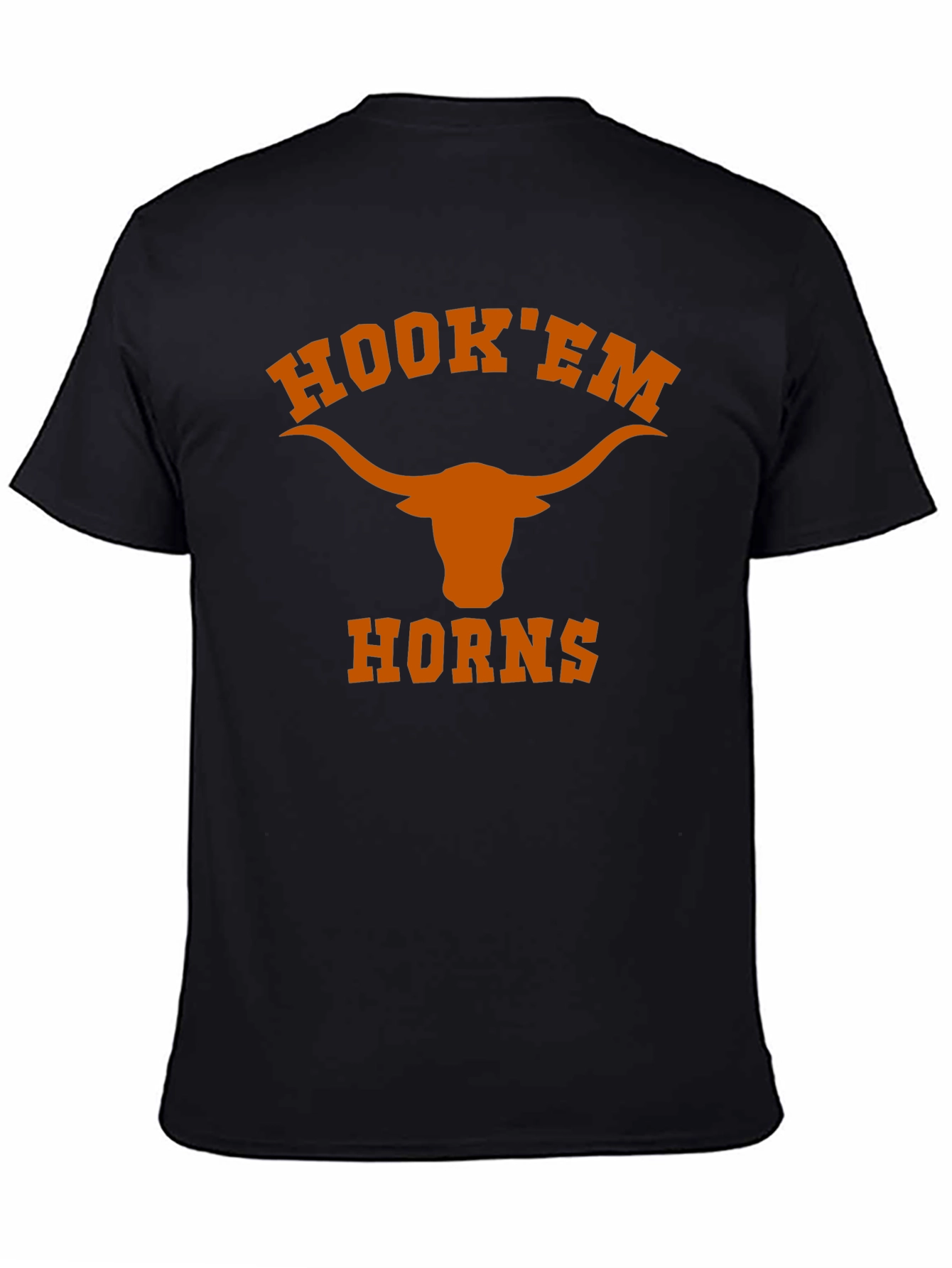 Hook Em Horns Black T-Shirt