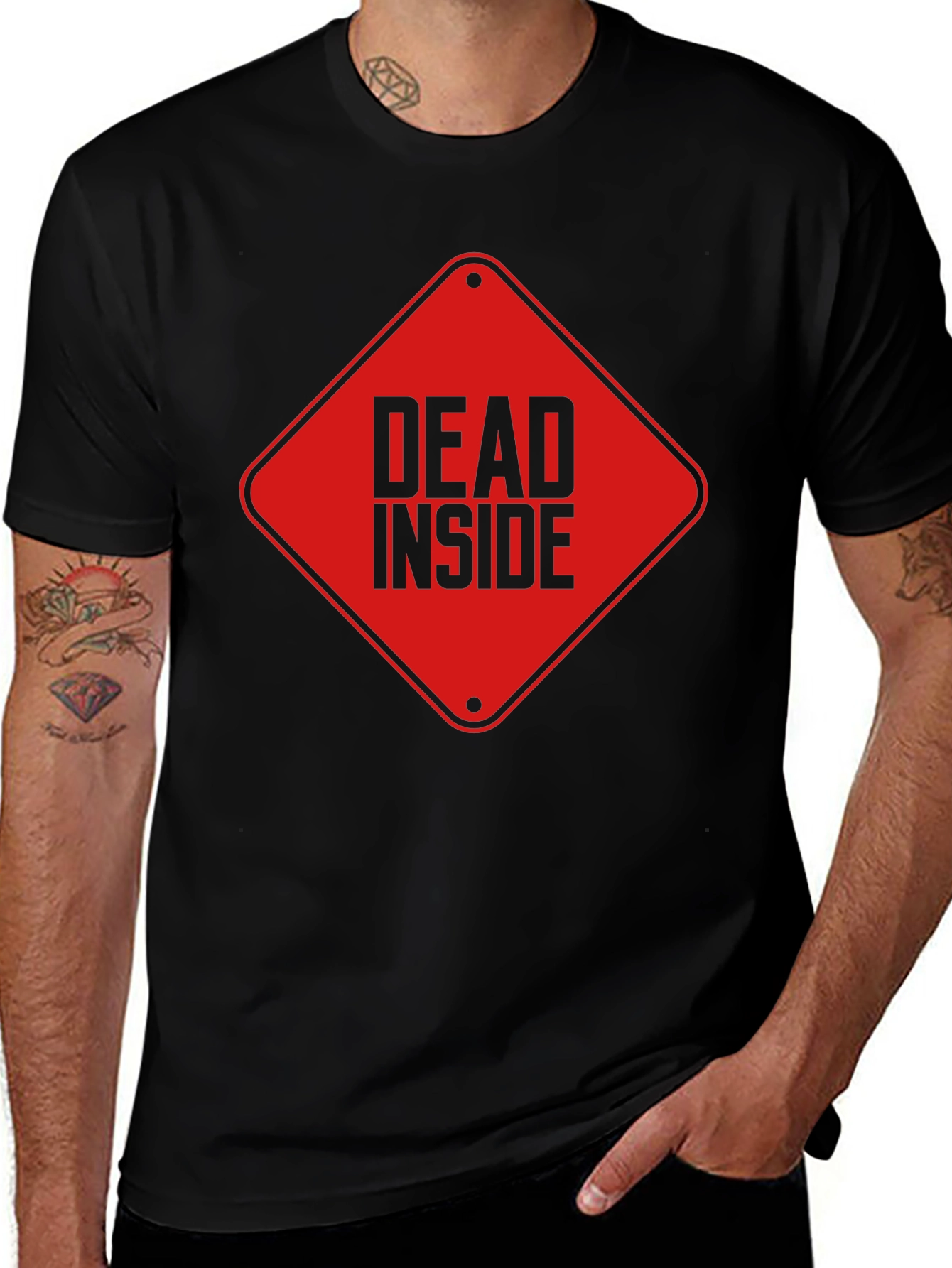 Dead Inside Graphic Tee - Black