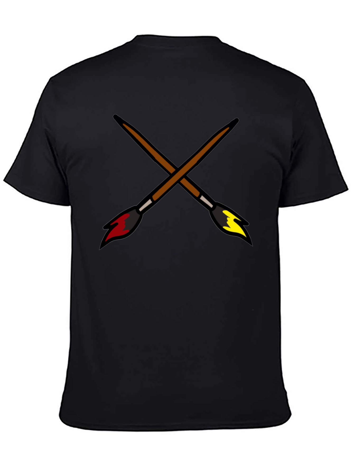 Crossed Paintbrushes Graphic Tee - Artists Style!