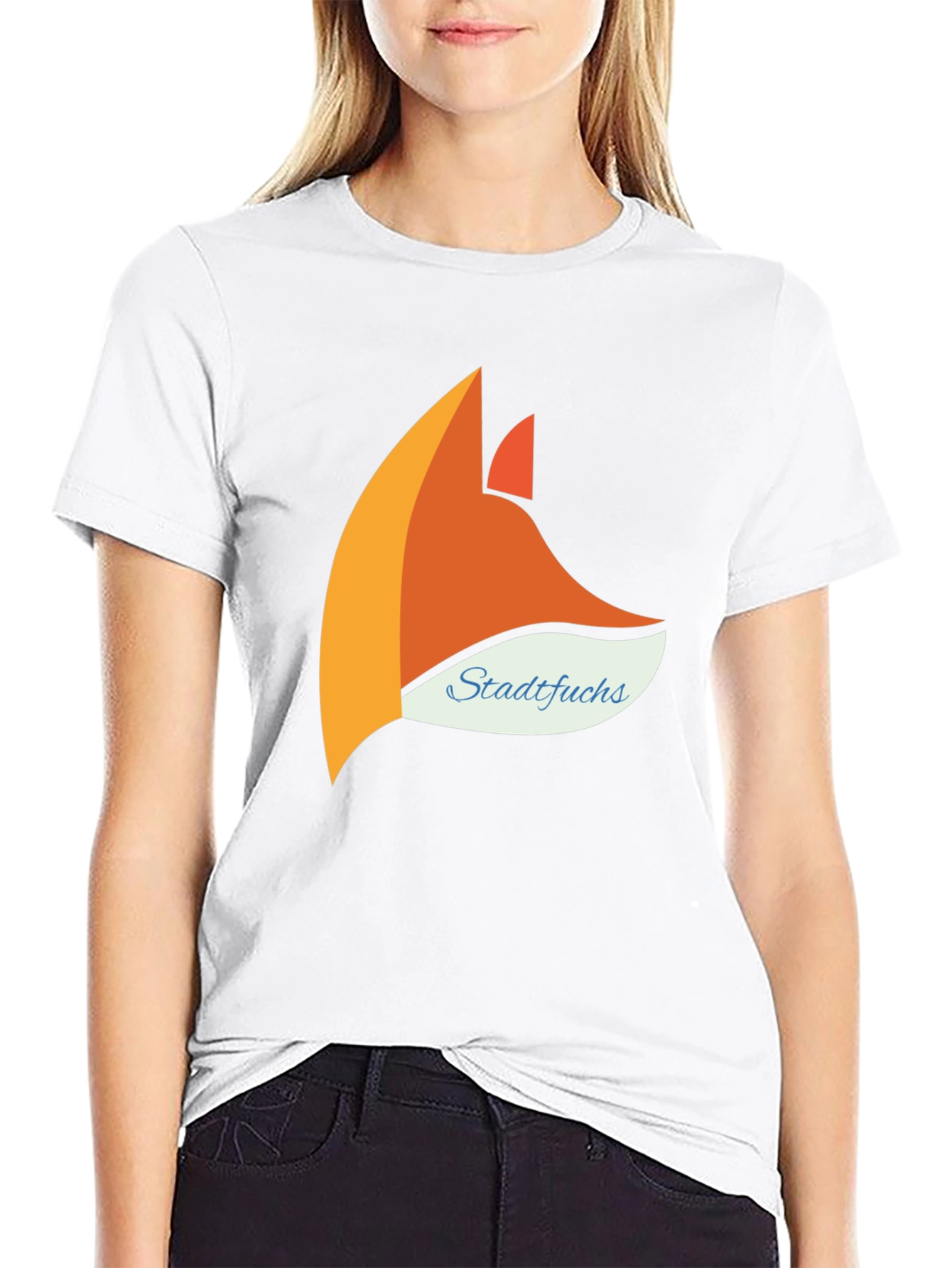 Modern Stadtfuchs Graphic Tee - Black
