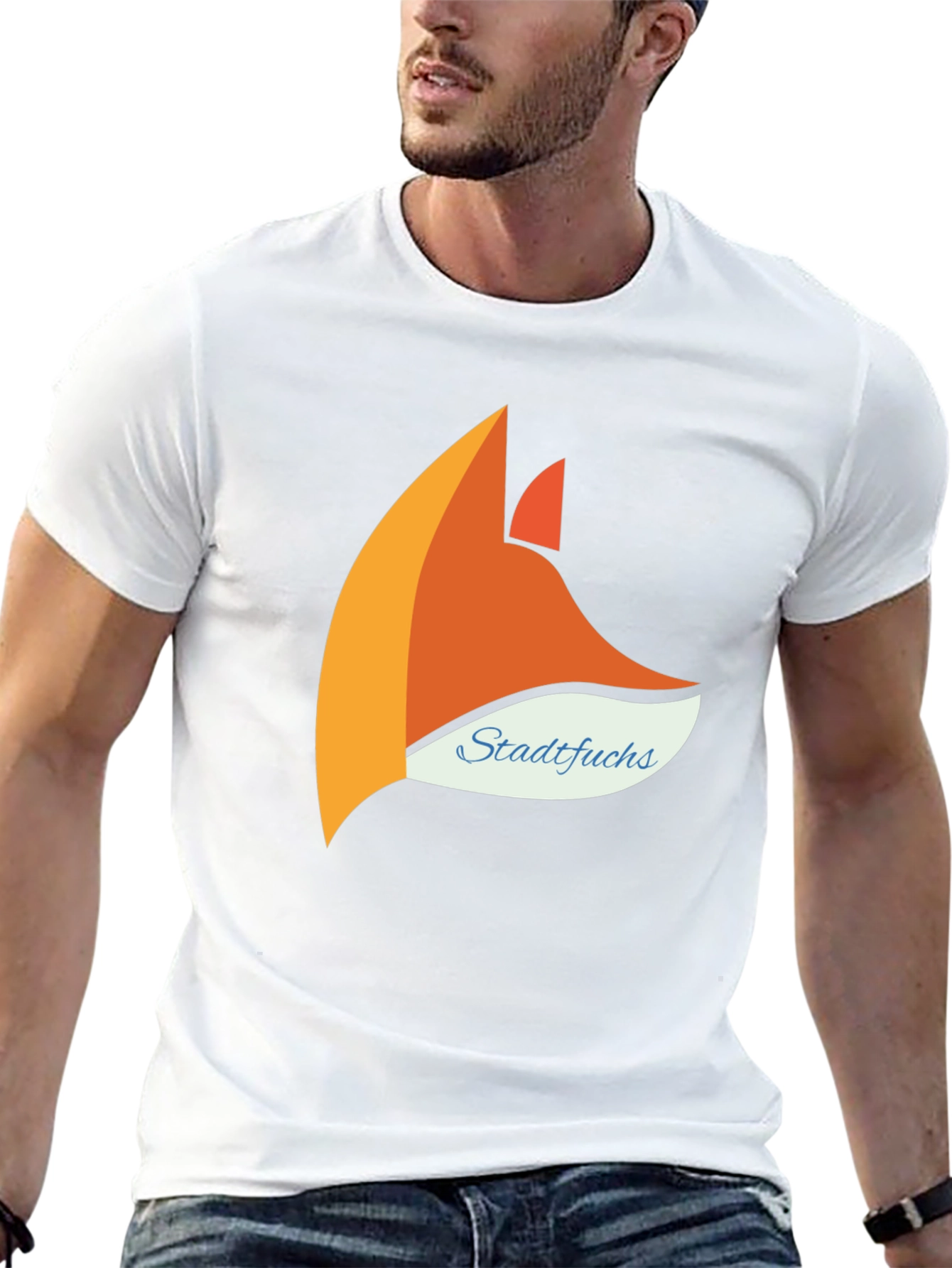 Modern Stadtfuchs Graphic Tee - Black