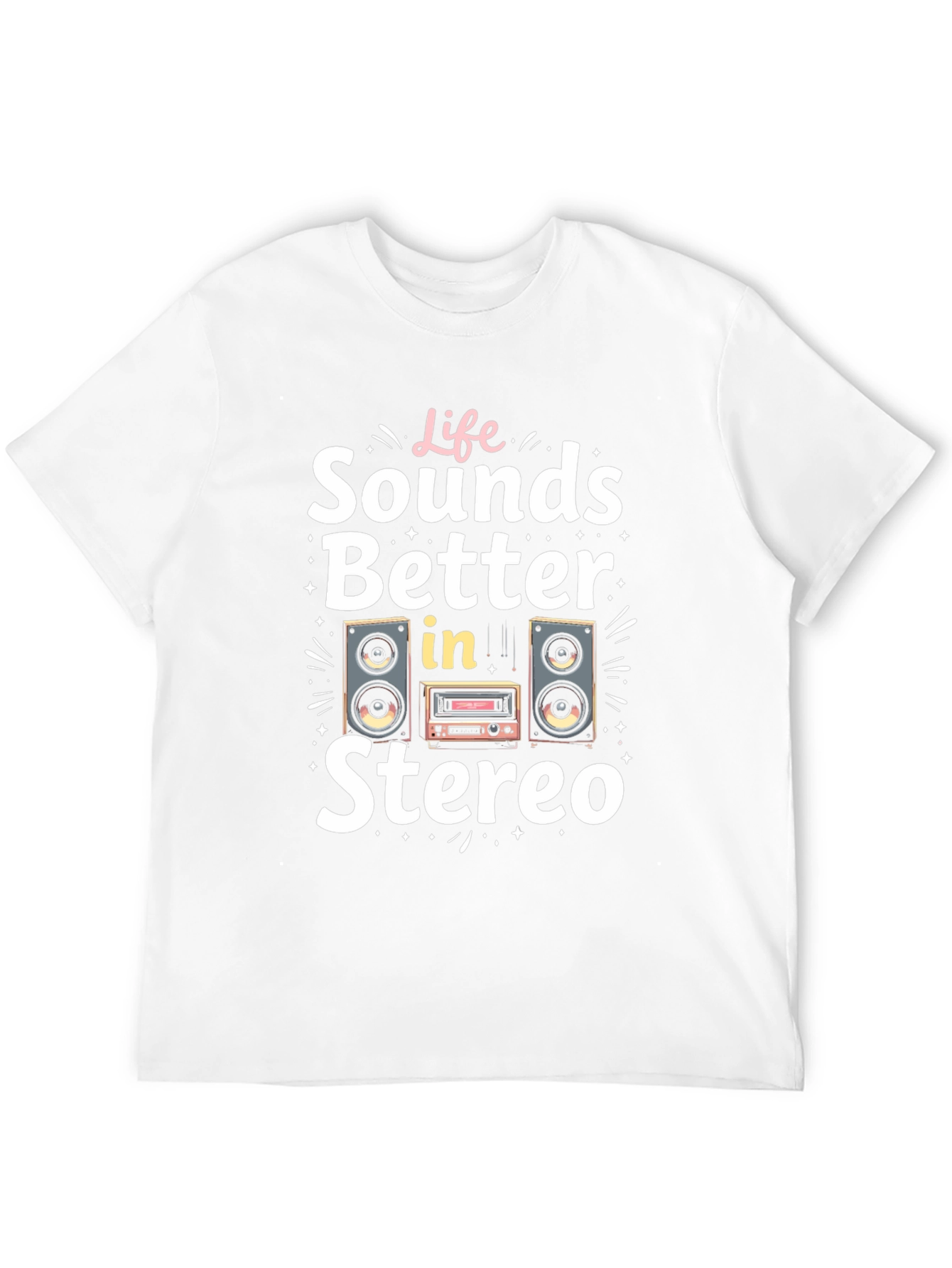 Life Sounds Better in Stereo Graphic Tee
