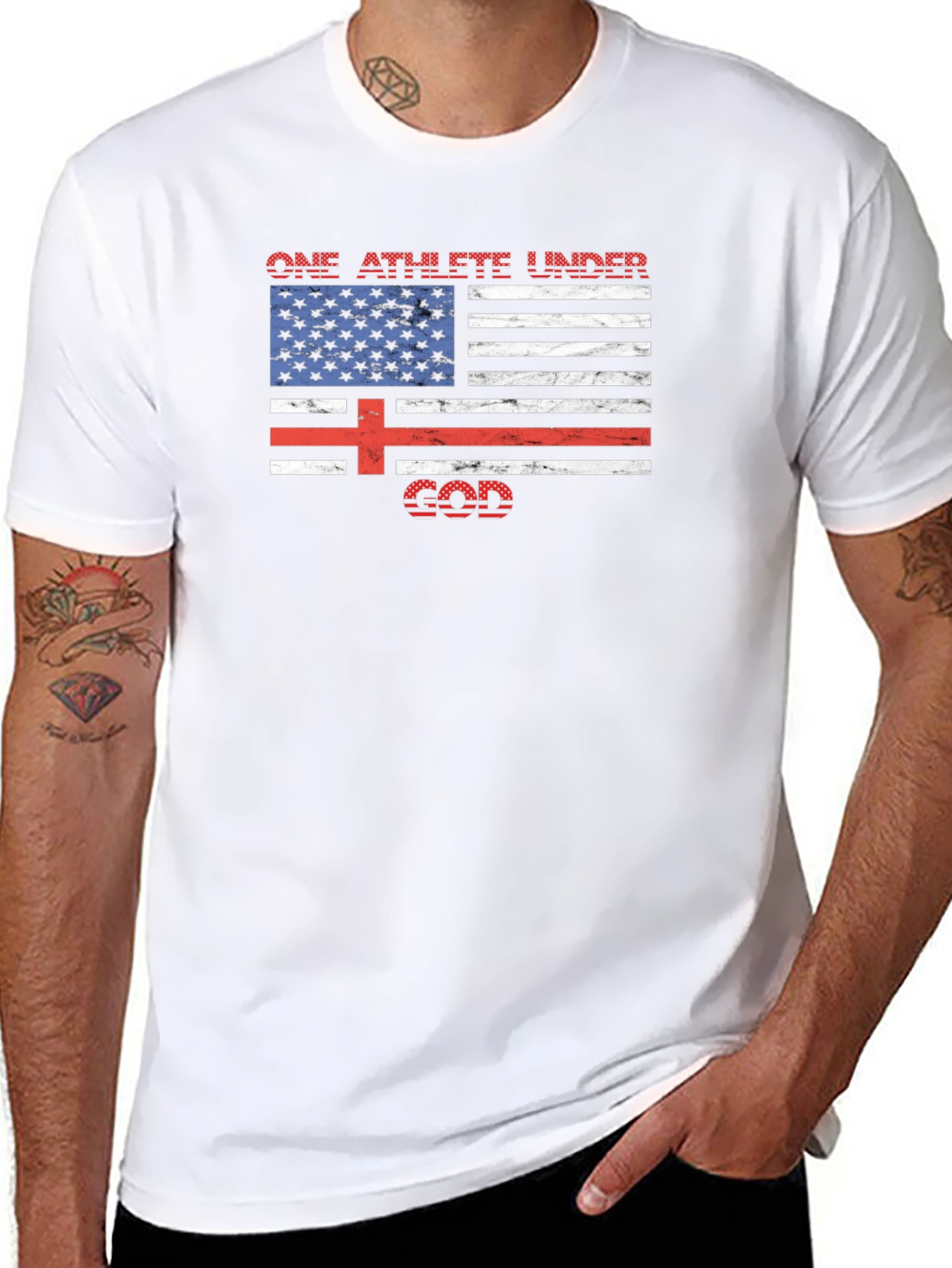 One Athlete Under God Graphic Tee