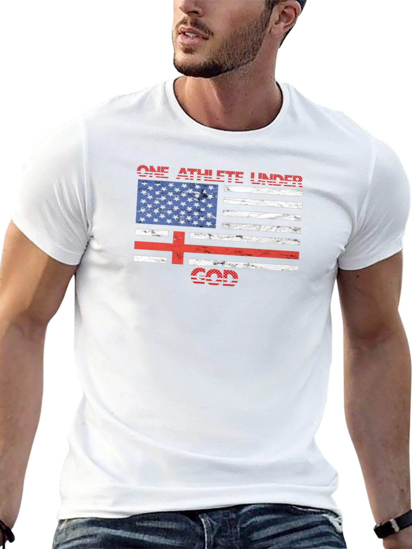 One Athlete Under God Graphic Tee