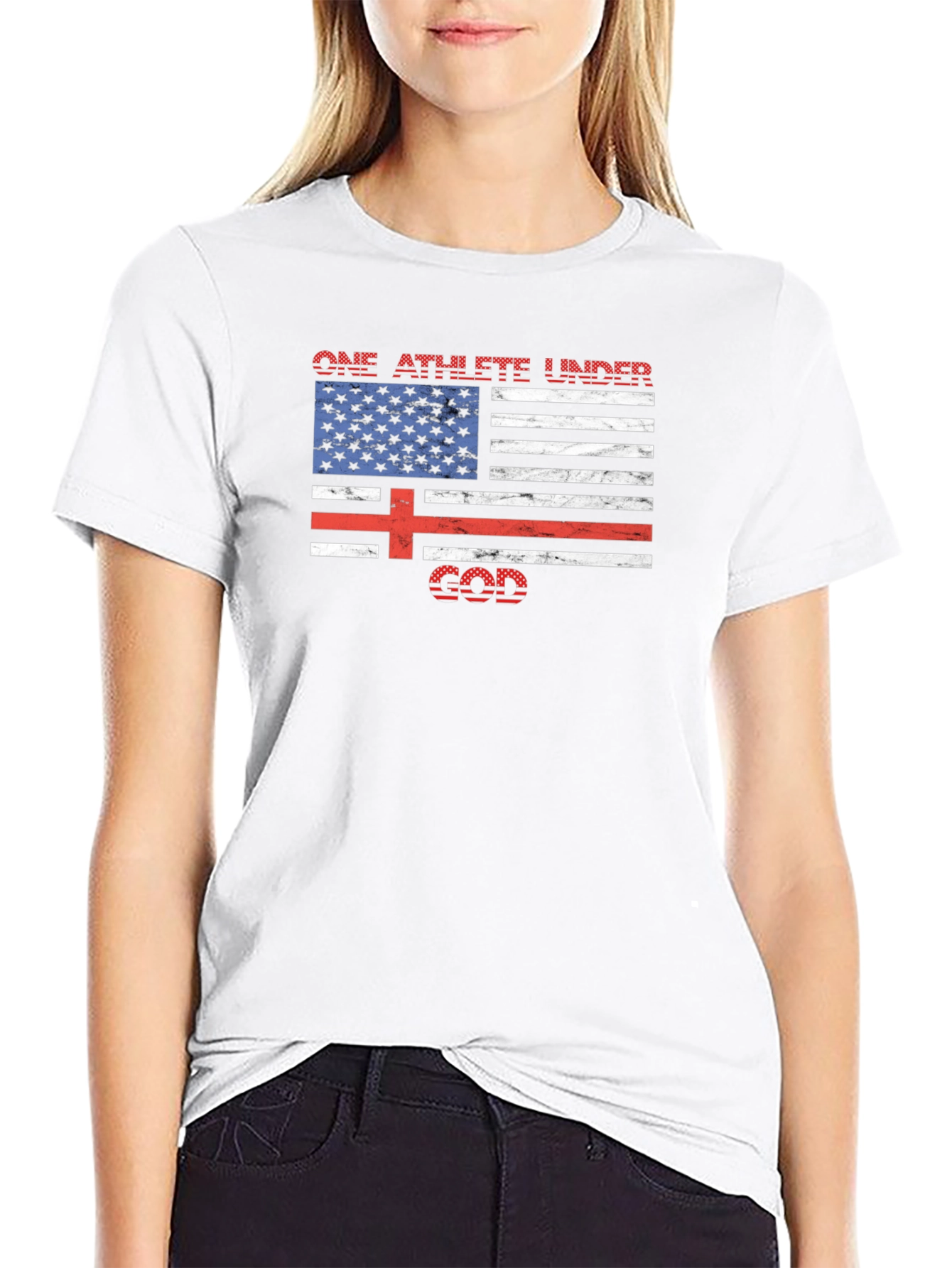 One Athlete Under God Graphic Tee