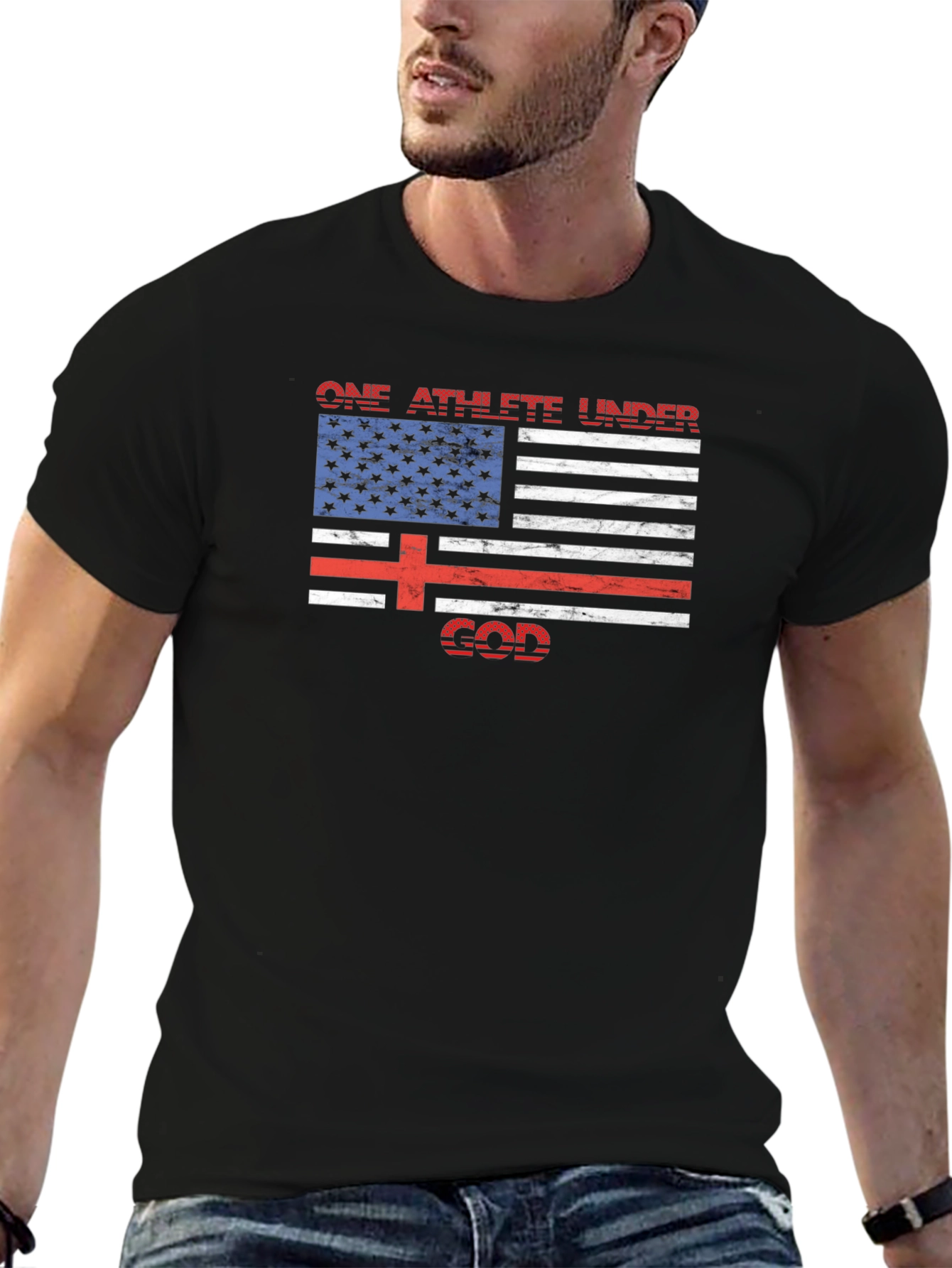 One Athlete Under God Graphic Tee