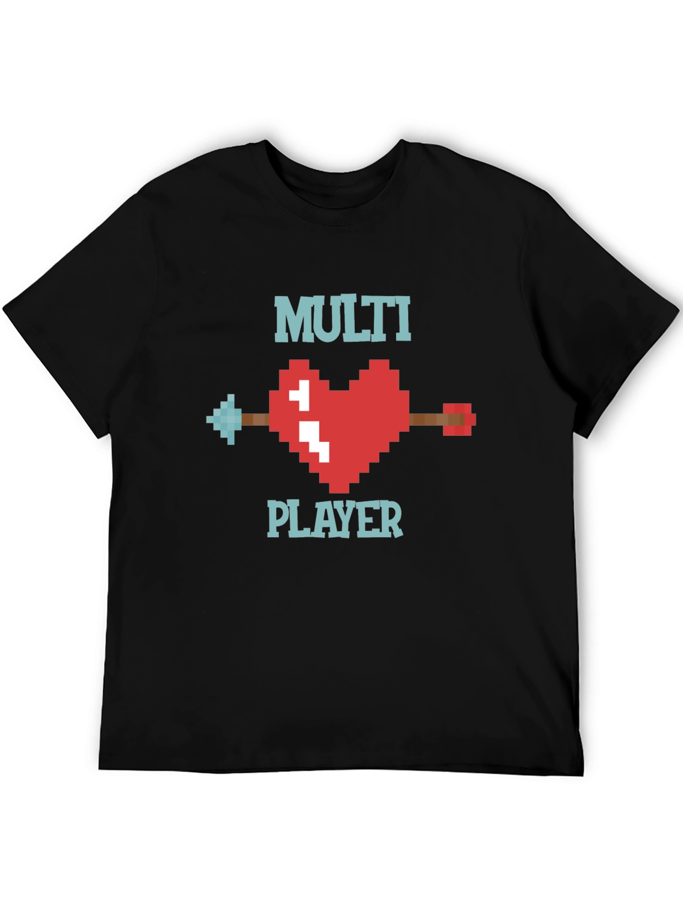Multiplayer Pixel Heart T-Shirt - Gamer Style
